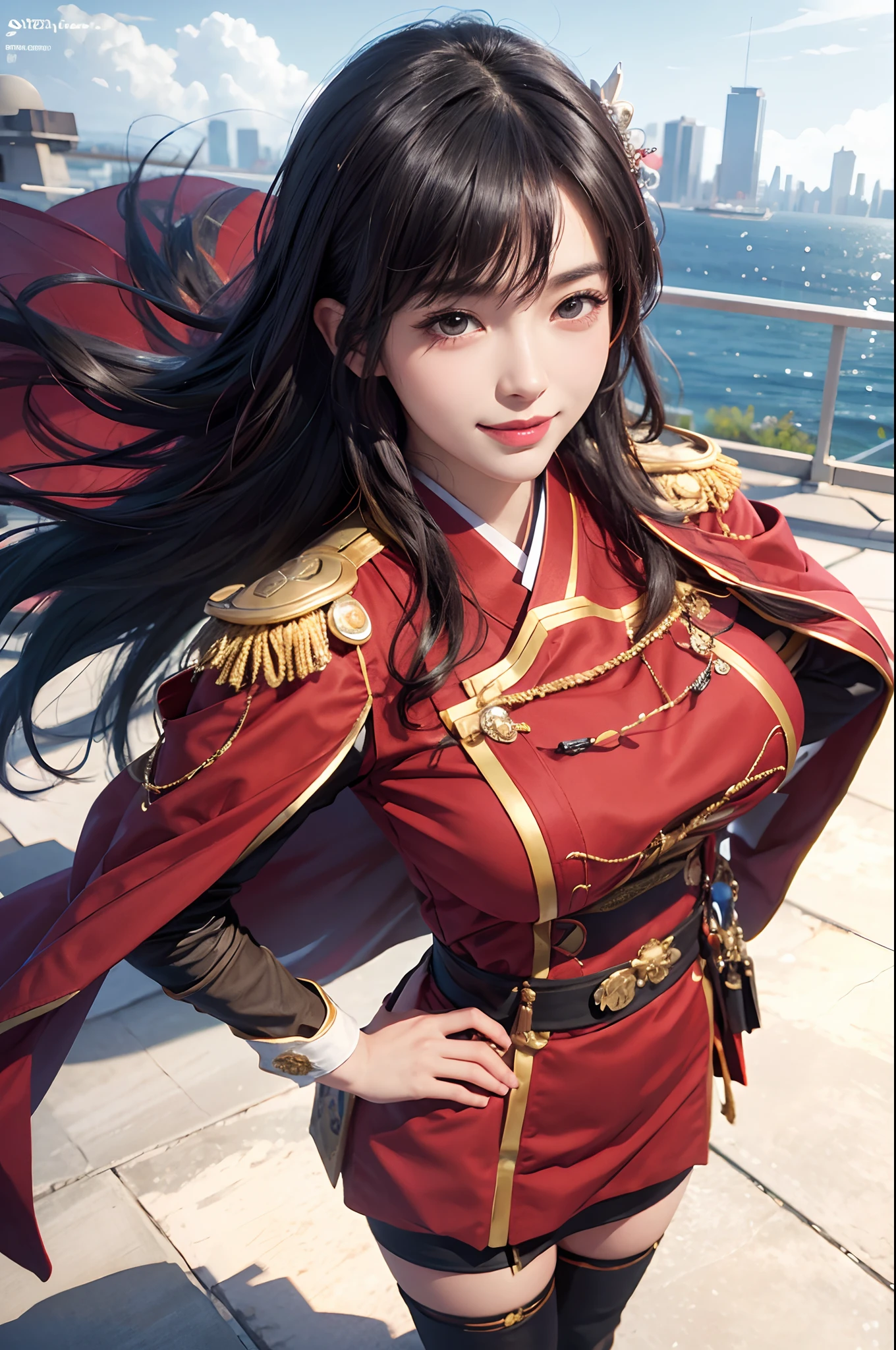 Realistic, Yamashiro ren, ultra detail, smile