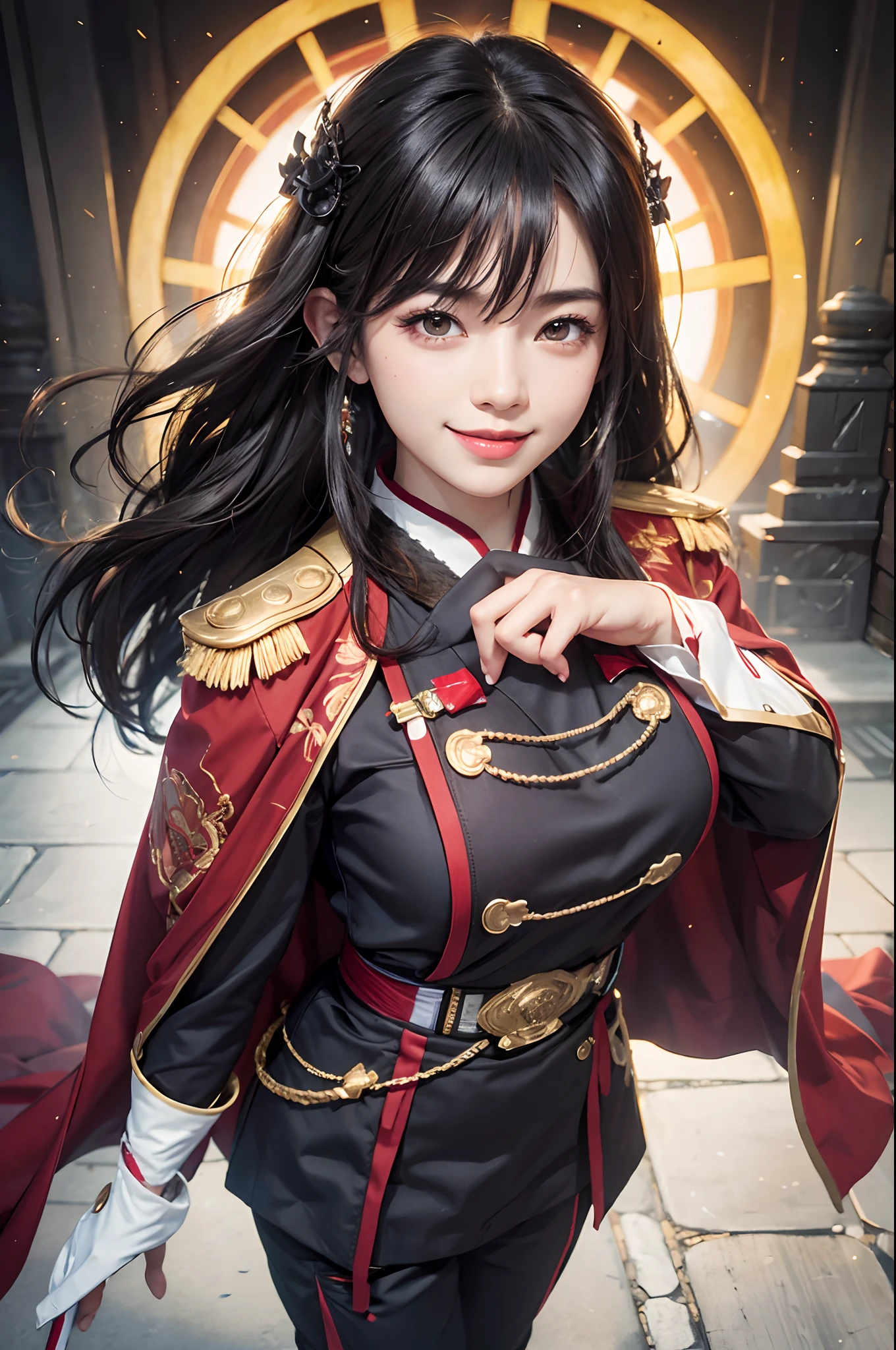 Realistic, yamashiro ren, ultra detail, smile