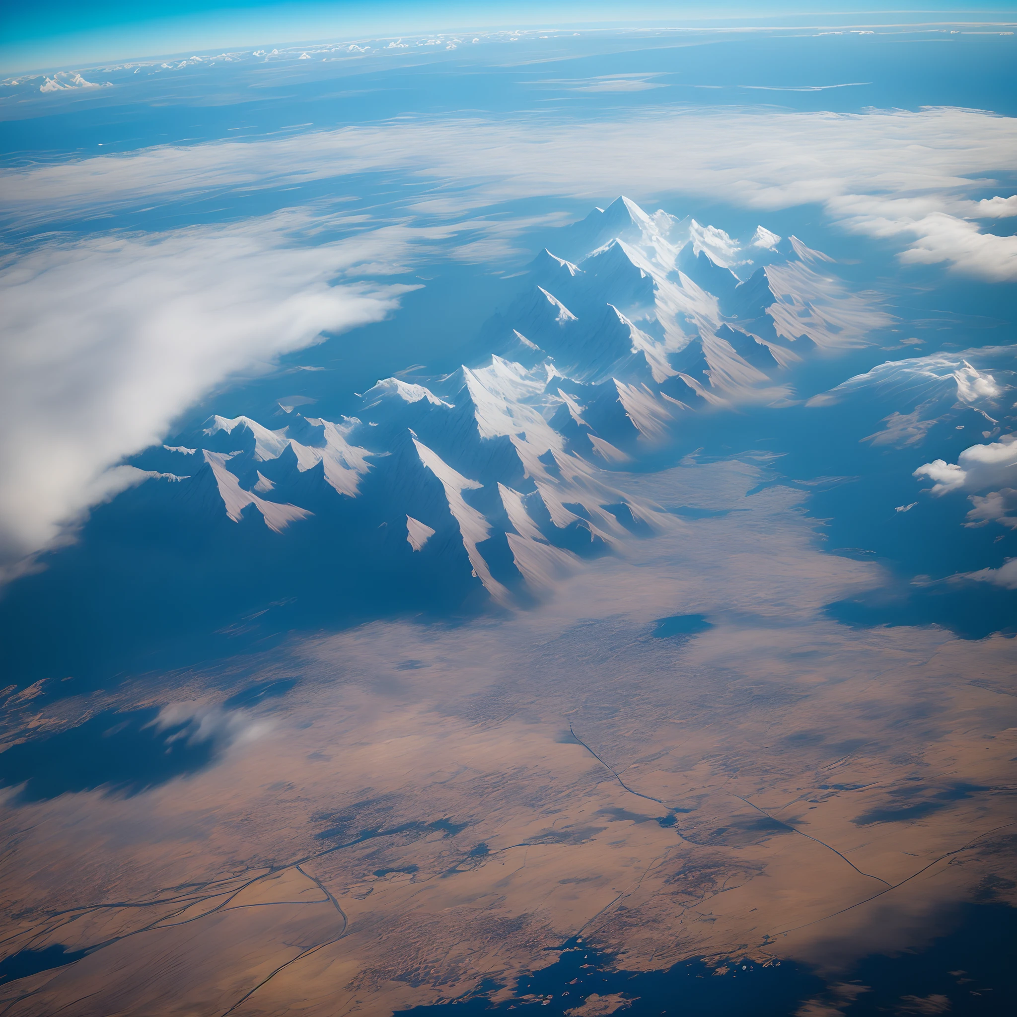 Blue and black sky flying