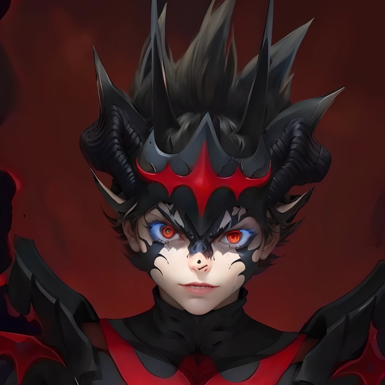 Hyperrealistic version of Demon Asta, hyperdetailled, hyperrealistic