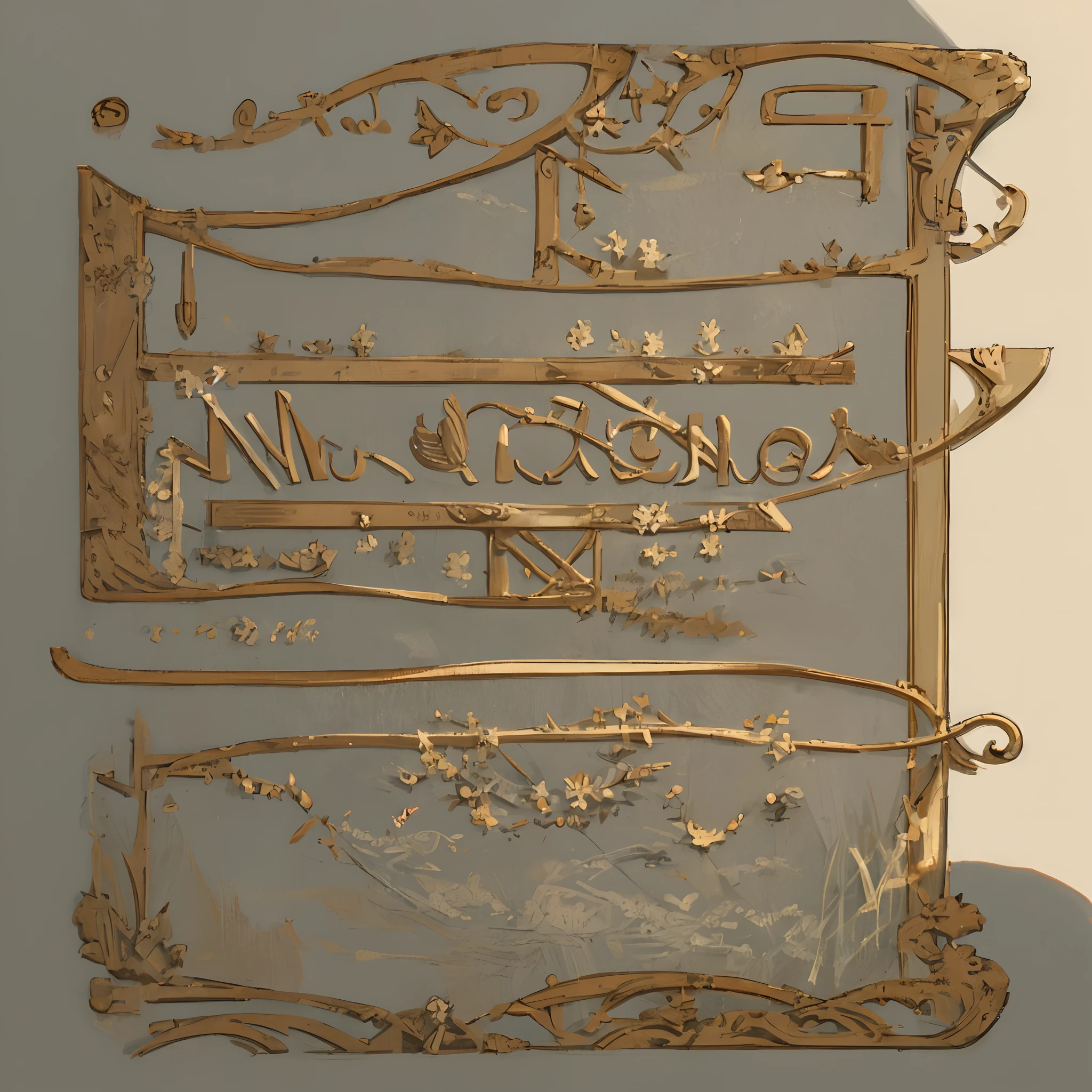 Letra "G" with cat-like features