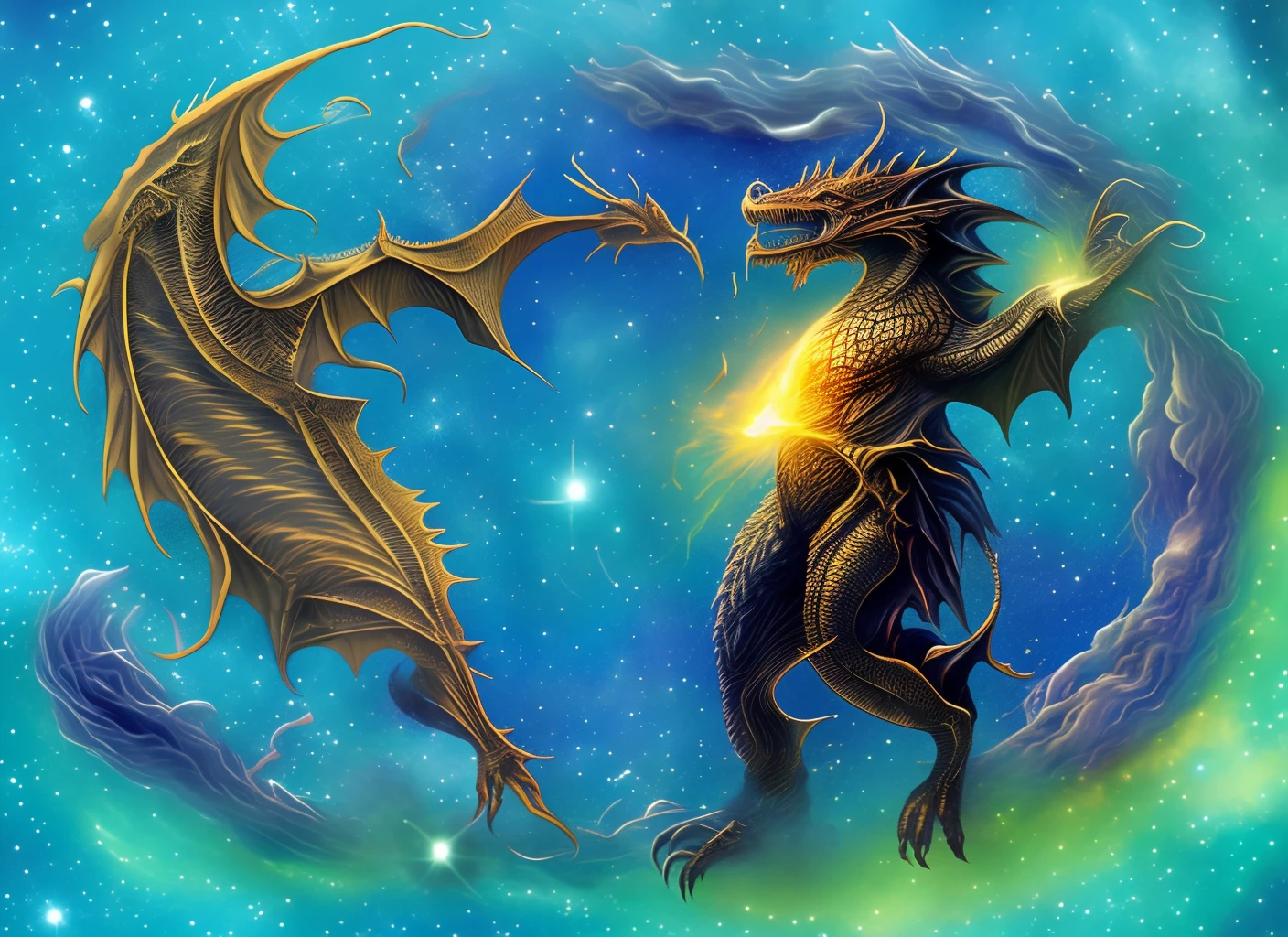a female anthro furred dragon, black hole, galaxy covered with complex random glitch art, full body shot, covered in liquid marshmallow, dripping, melting, humanoid, anatomy, dragon