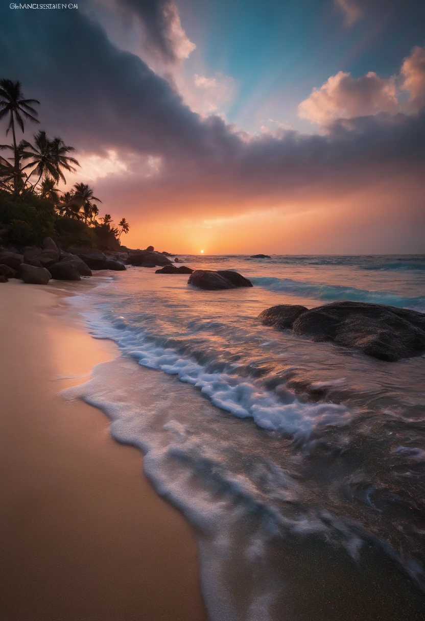 ((((iridescent))))View of iridescent beach with iridescent rocks and iridescent palm trees at sunset, Rainbow Magical Beach, Colorful glow of iridescent colors, Beautiful rainbow sunset, Colorful sunset in rainbow colors, Iridescent glow wave, Magnificent iridescent background, rainbow, Iridescent breathtaking iridescent colors, Make the iridescent water shine, See iridescent beaches at rainbow dusk, Bright glow of iridescent colors, Iridescent sunset glow, Clear neon water with iridescent colors, Incredible iridescent colors of rainbow colors, Beautiful iridescent background,Iridescent waves,Iridescent Sea,Iridescent sandy beaches,Rainbow Rocks,Iridescent sandy beaches,Rainbow Sand Beach,(((((Iridescent waves,Iridescent sandy beaches,Iridescent waves,Iridescent sandy beaches,Iridescent waves)))))