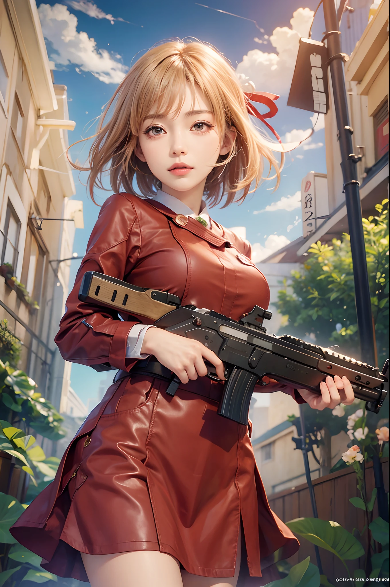 Realistic, chisato nishikigi, ultra detail