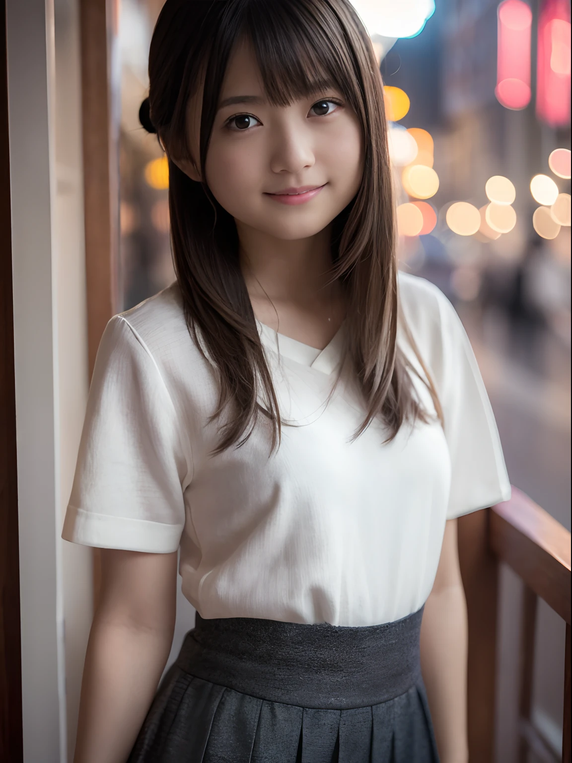 (8K、Raw photography、top-quality、masterpiece:1.2)、(realisitic、Photorealsitic:1.37)、ultra-detailliert、
1 girl in、cute little、独奏、Beautiful detailed sky、Detailed Cafe、natta、Standing、date、(blush of the nose)、(A smile:1.1)、(Mouth closed)、tiny chest、seducting smile、Street corner at night、Neon Light Glow、profetional lighting、Sony A7R4、Zessie 50mm f1.8、
medium breasts、Beautiful Detail Eye、Autumn outfit、a miniskirt、(short-hair:1.2)、Floating hair、Happy smile、Happy smile、 girl、School Uniforms、pony tail hairstyle、sexy pose、Sexy smile
Rembrandt Lighting(Rembrandt lighting)