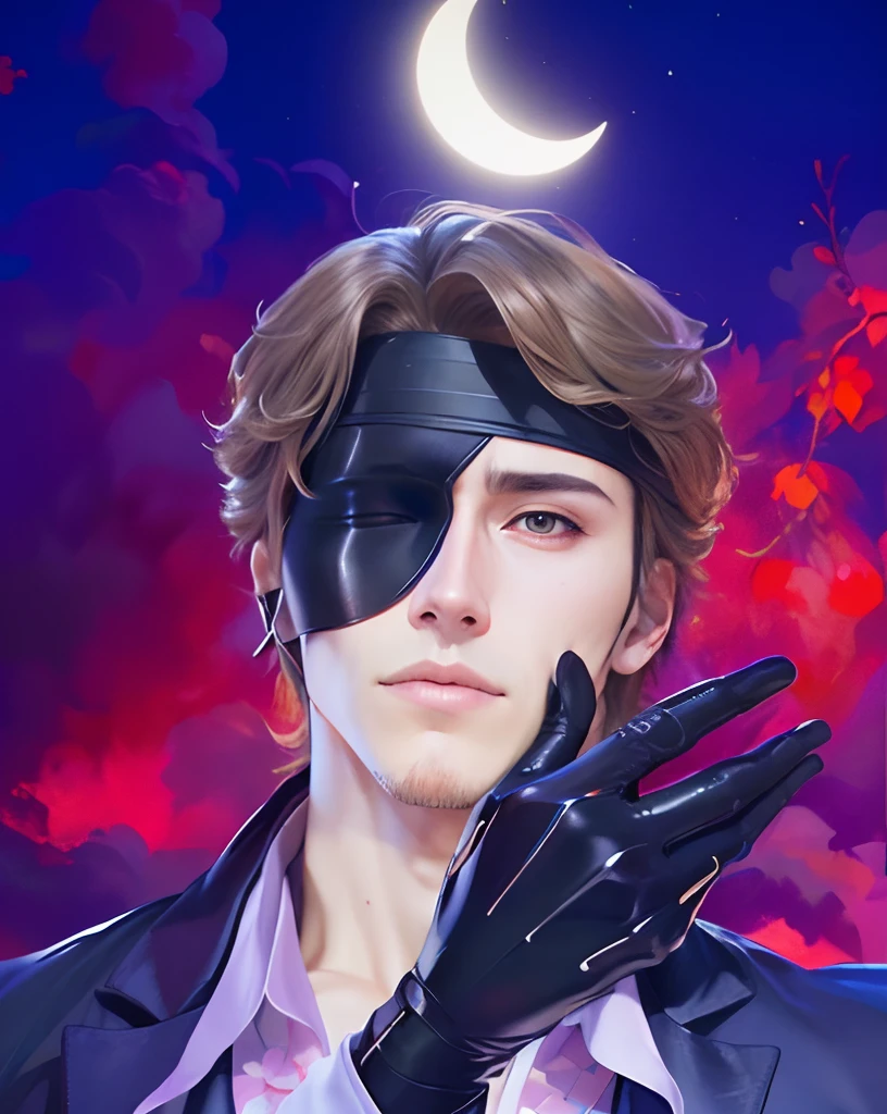 Hyperrealistic version of Sosuke Aizen, hyperdetailled, hyperrealistic