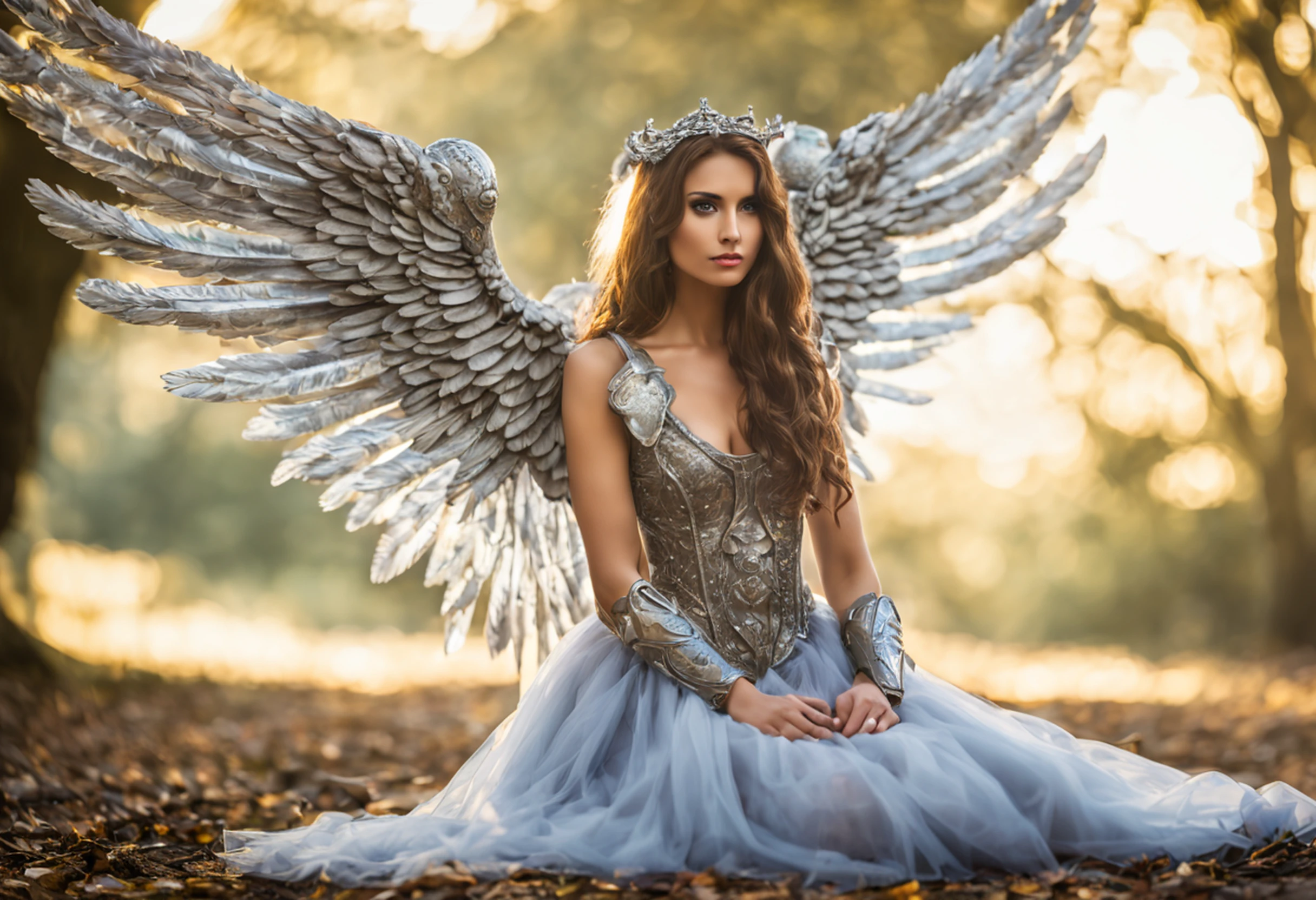 There's a woman with wings posing for a picture, menina bonita do anjo do ciborgue, epic angel wings, angel in plastic armor, Anjo majestoso de corpo inteiro, as a mystical valkyrie, anjo bonito, menina do cavaleiro do anjo, anjo feminino bonito, Asas angelicais nas costas, de uma menina anjo bonita, angel knight gothic girl, anjo bonito, Gorgeous Role Play