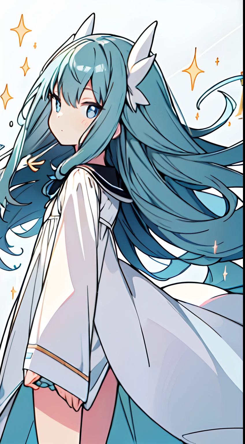 masuter piece, Best Quality,32K、Wallpaper, ultra -detail, Absurd beauty, 1Beautifulwoman、Big eyes with sparkly、Hair fluttering in the wind、:O、slender long legs、Smaller head、miscievous smile、Angle looking up from below:1.3、Angle from which you can see the whole body