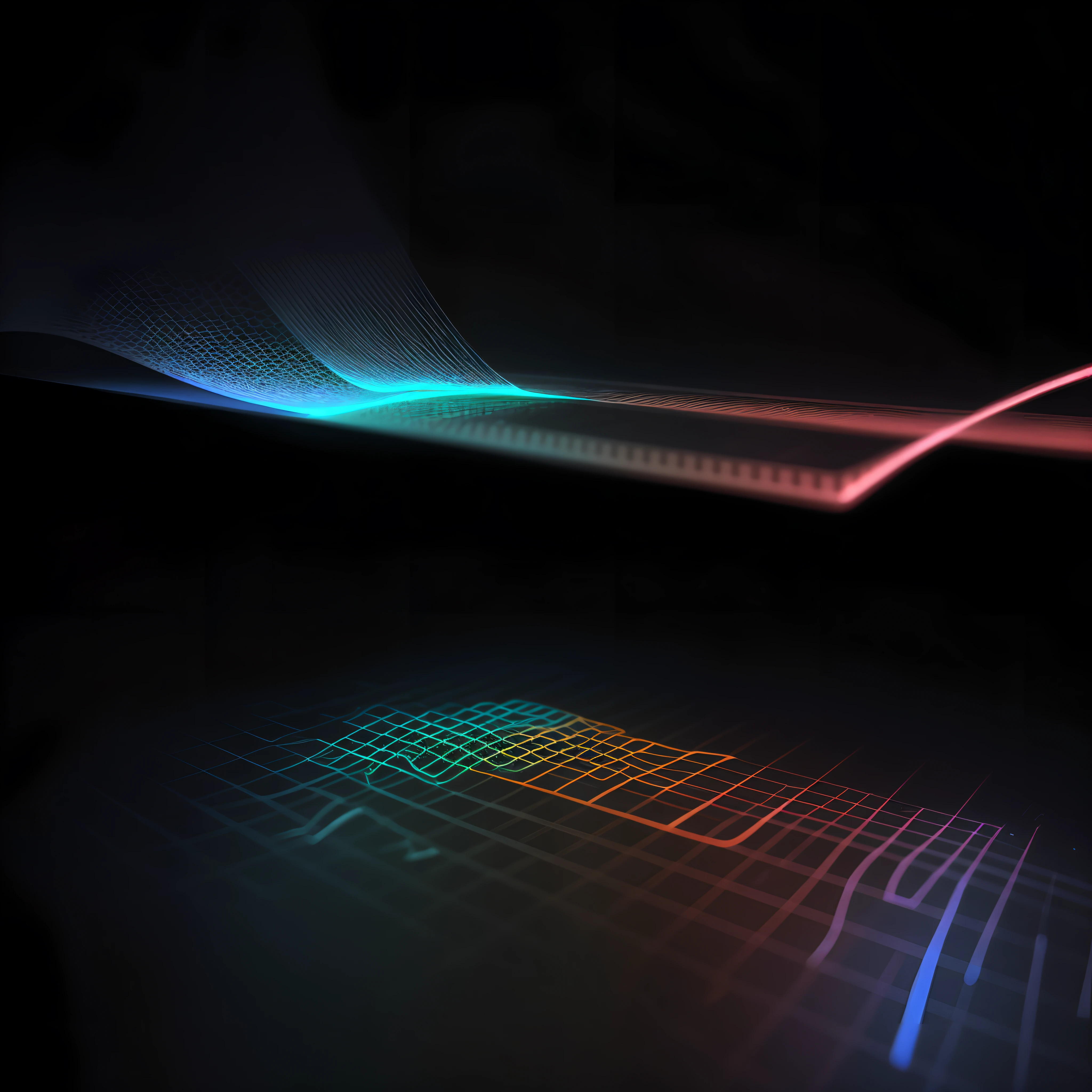 Engaging 3D visualization featuring stunning graphs、glinting