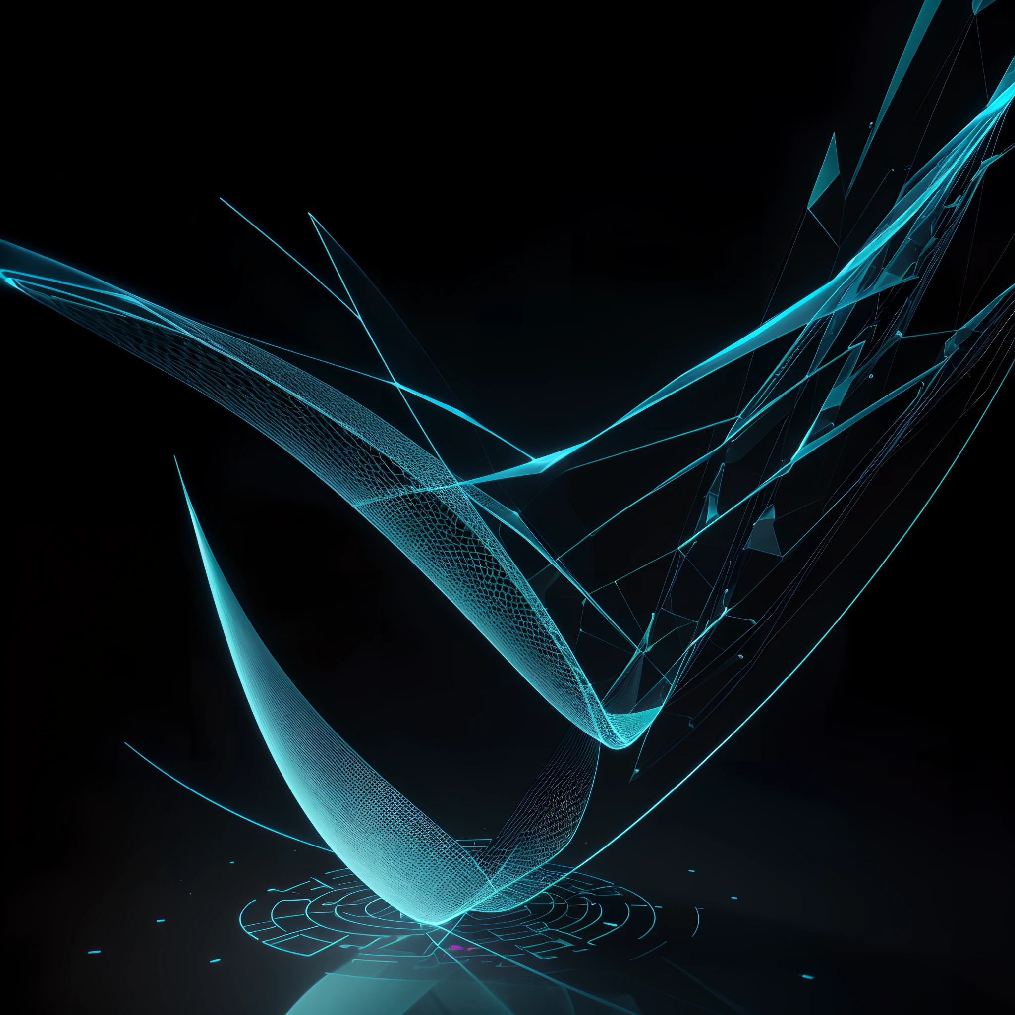 Engaging 3D visualization featuring stunning graphs、glinting