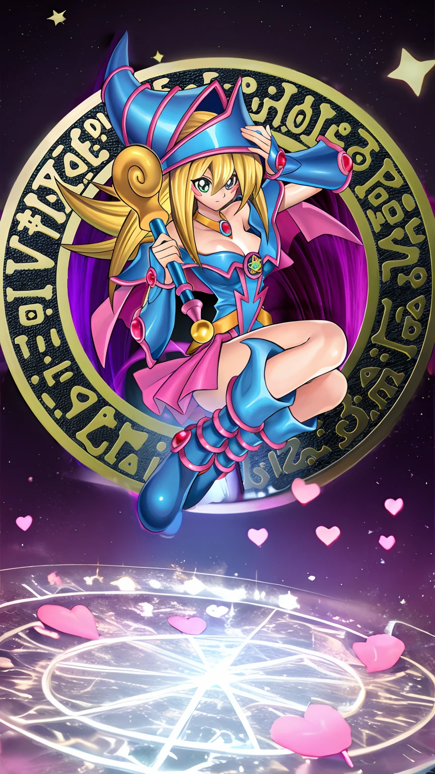 Fondo de magia. Corazones y amor