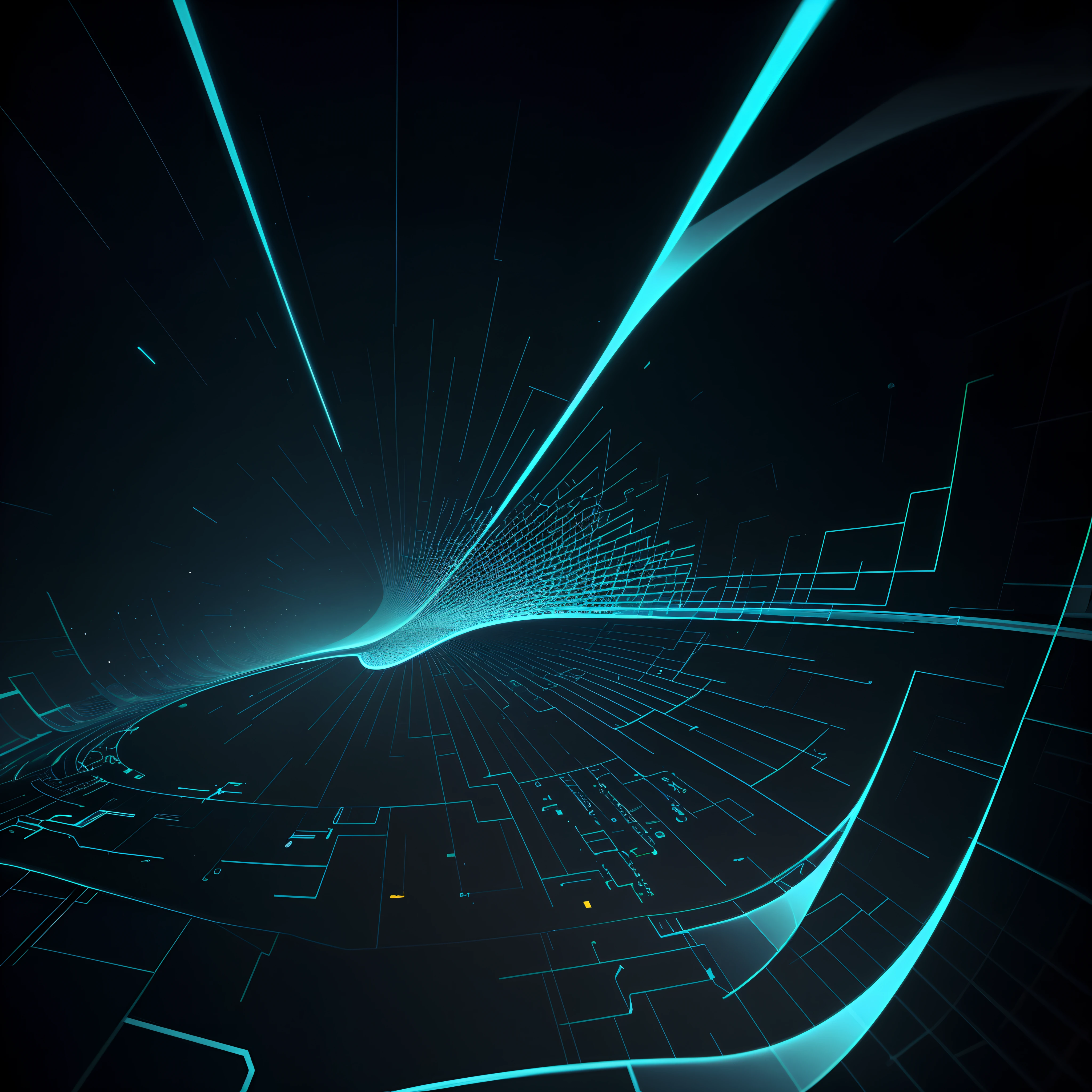 Engaging 3D visualization featuring stunning graphs、glinting
