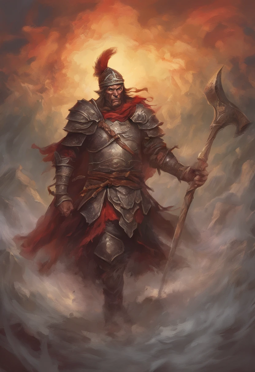ghostly apparitions of dead roman legionnaires and goblins, approaching to attack