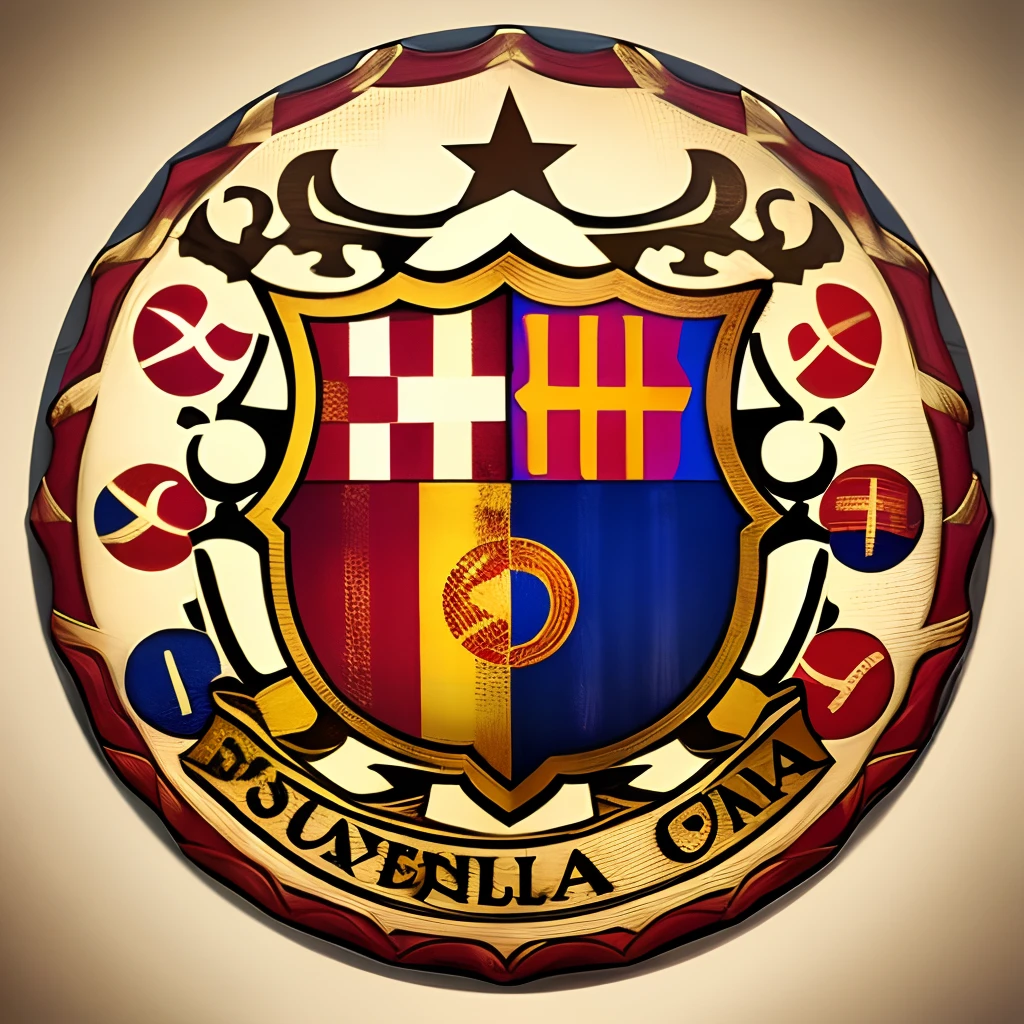 Desenhe o escudo do Barcelona