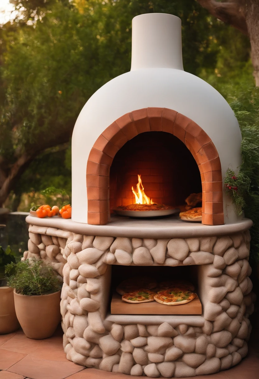 Create a Creative Antoni Gaudí Style Pizza Oven, surrealista