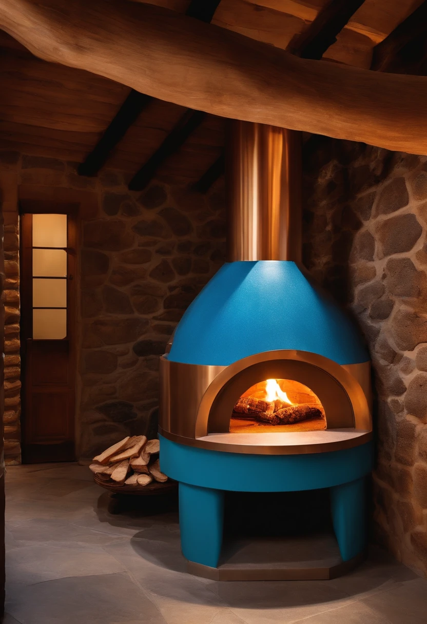 Create an antoni Gaudí trencadís-style pizza oven