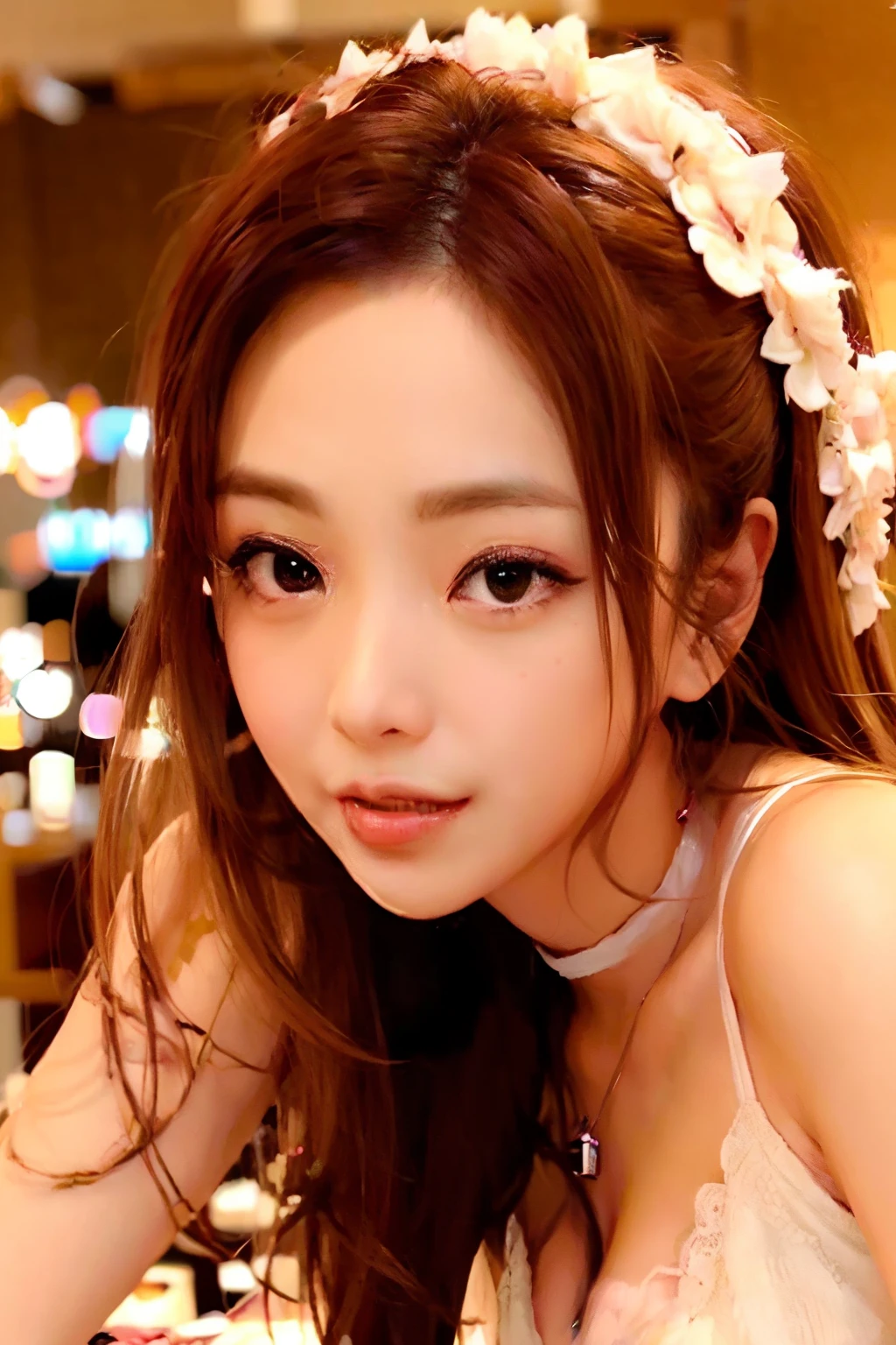 hkgirl, beautiful girl having dessert in restaurant