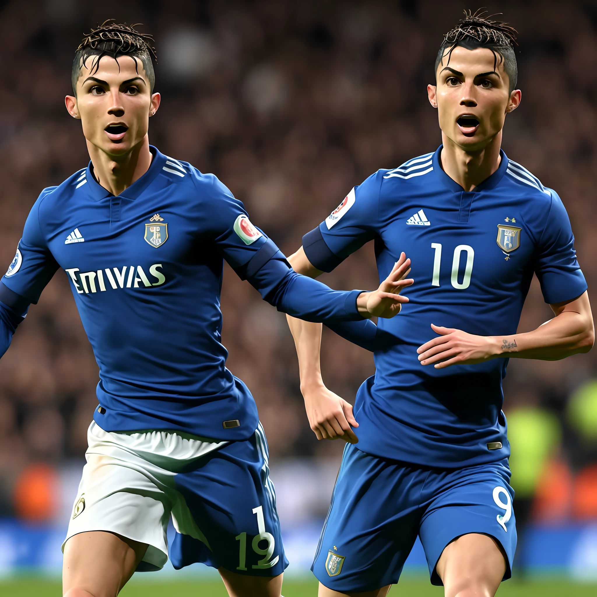 Ronaldo and his jersey shoots on 7 pitches