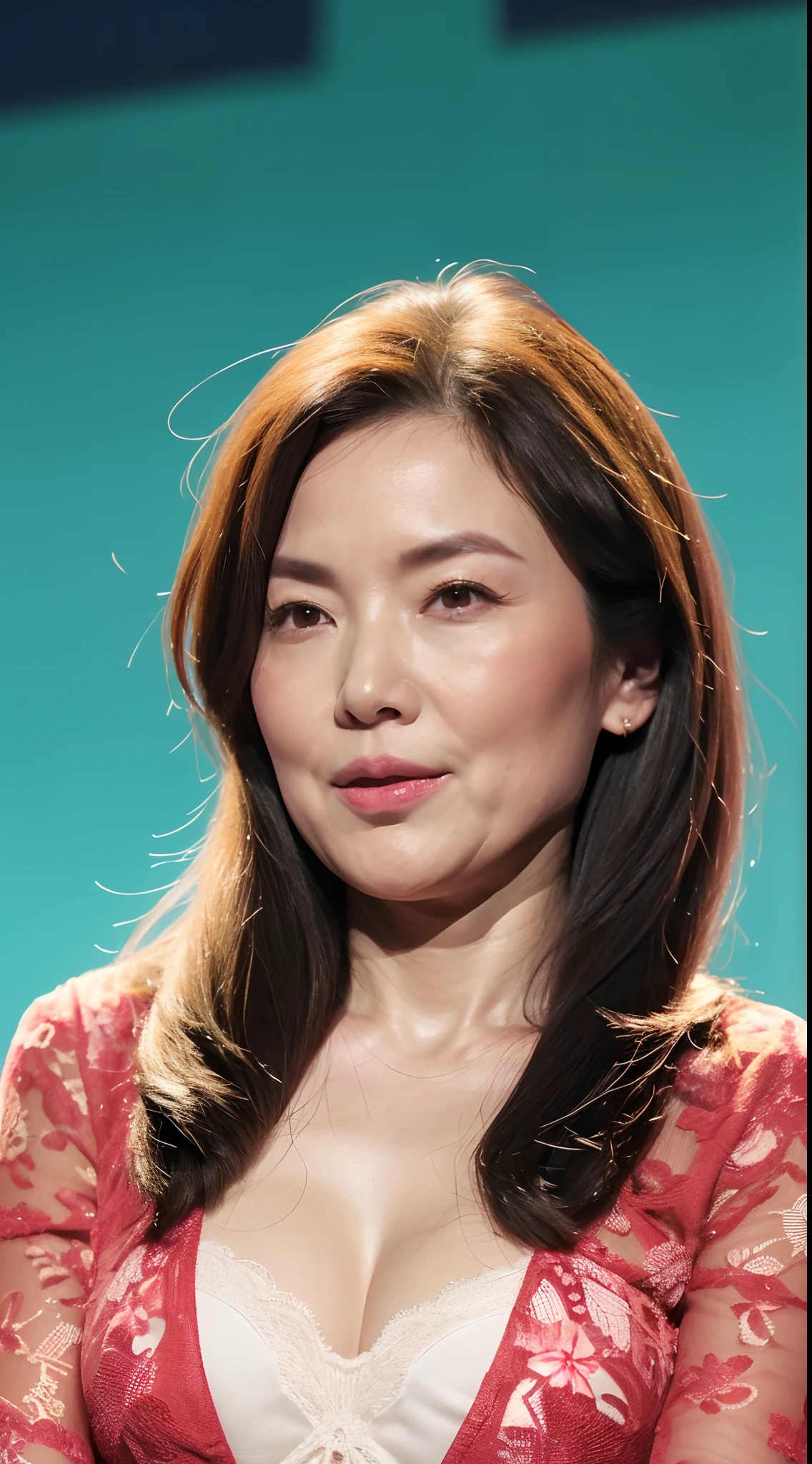 Sharpen, #dedb2f;a backdrop of, ((up of face:1.3)), gravure, masutepiece, Best Quality, Ultra-detailed, Photorealistic, super detailed skin, Perfect Anatomy, (1 japanese mature woman), (Solo), 90 years old, panties on, bra very, Keep your mouth tightly closed, Large breasts, Mature AV Actress, glamor, A sexy, Chromo-white skin, Looking at Viewer,