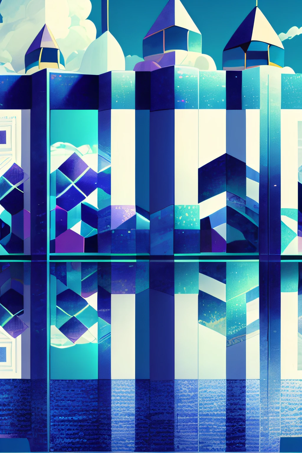 Top page of the department's portal website、Geometric pattern、Modern Sites