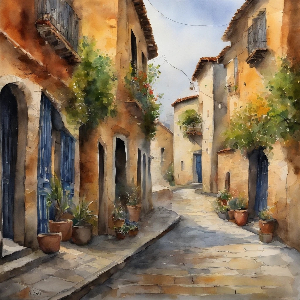 moderno, speed lines, punto de fuga, UHD, Obra maestra, Detalles altos,There's a Chinese-style alley in the bustling city，Los cables se intercalan entre las casas a ambos lados，Stone bricks of different sizes are paved along the way，The sides are lined with greenery。It just rained here，Puddles are strewn everywhere，El cielo es gris，Nada，Everything seemed particularly homey