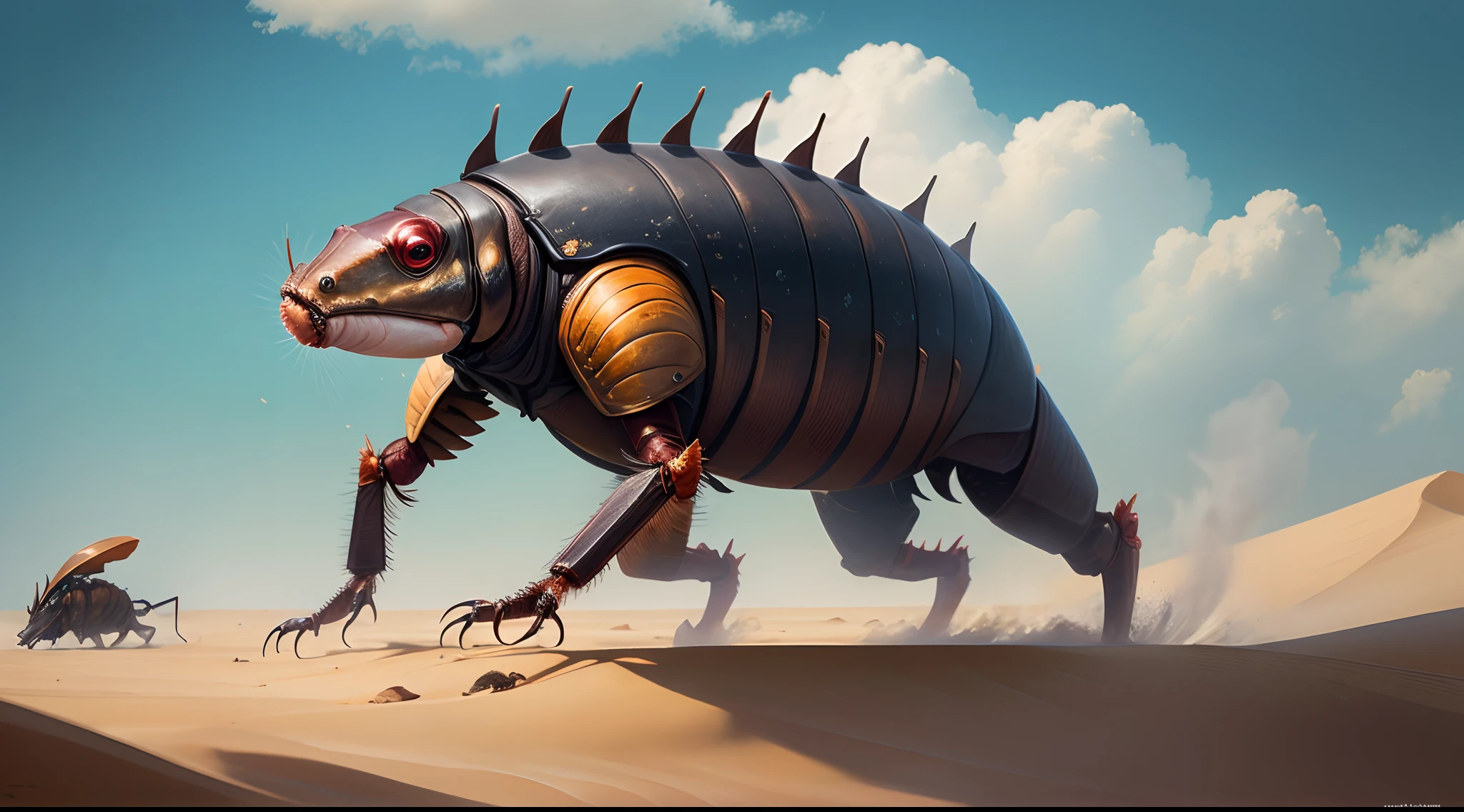 rayquaza ,Anthro, big breasts, big tits, yellow nipples, thin waist, big ass, pussy, anus, thick thighs, bare feet, dry desert, wasteland, travel, walking on the road, sweat