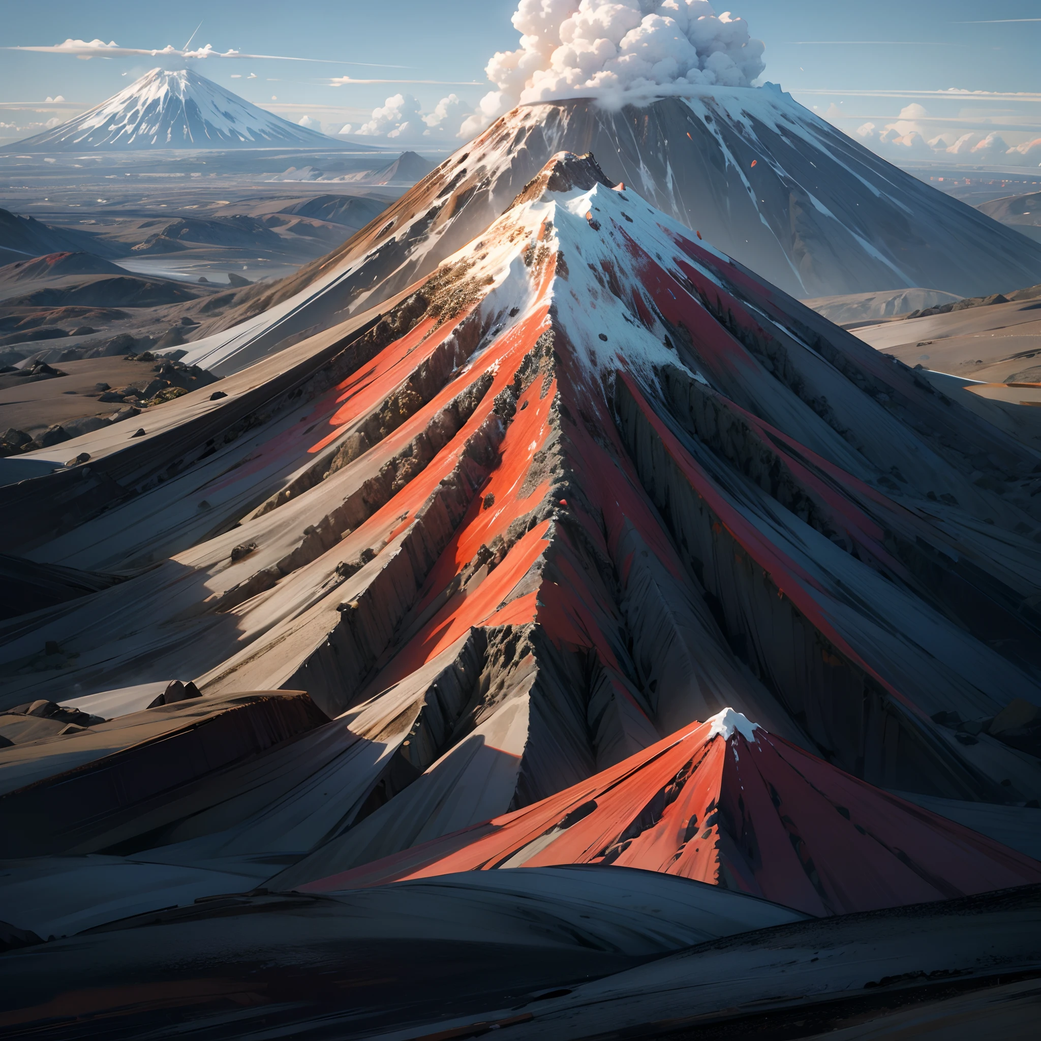 volcanoes,volcano landscape