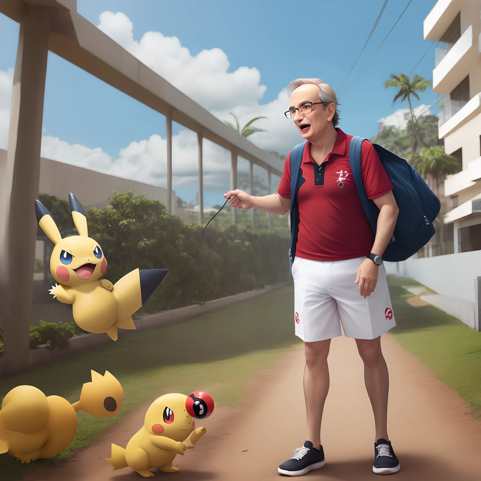 Manoel gomes batendo em um pokemon