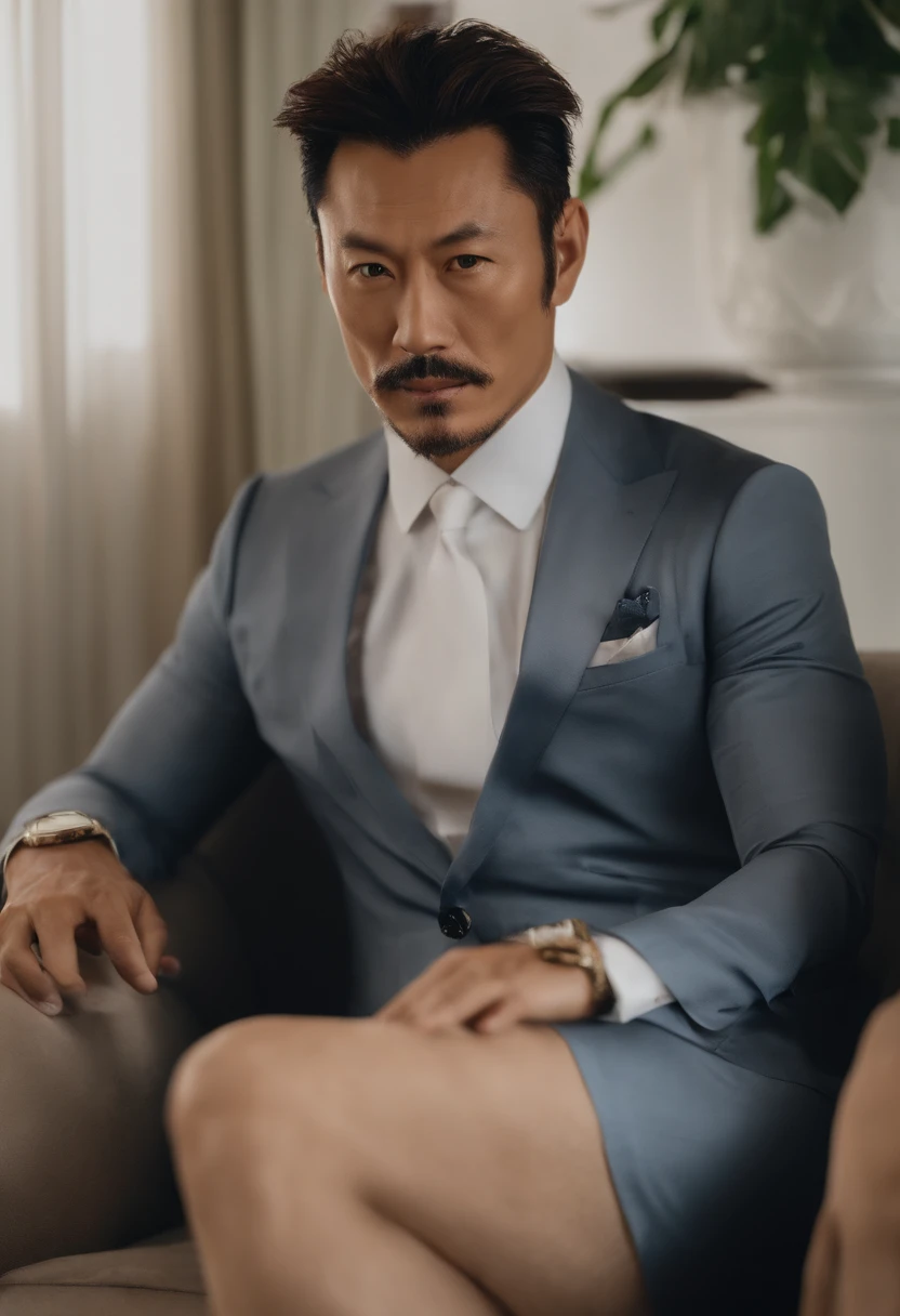 45 yers old,Hidetoshi Nakata ,(Kogoro Mouri 1.3),浴室,A man sits down,leg wide open,Crotch contour,wearing an sexy underwear,with mustache,tmasterpiece,k hd,the feet,semi transparent,black long socks,The barefoot,Thick chest hair,dark-skin,milkyW,scowling
