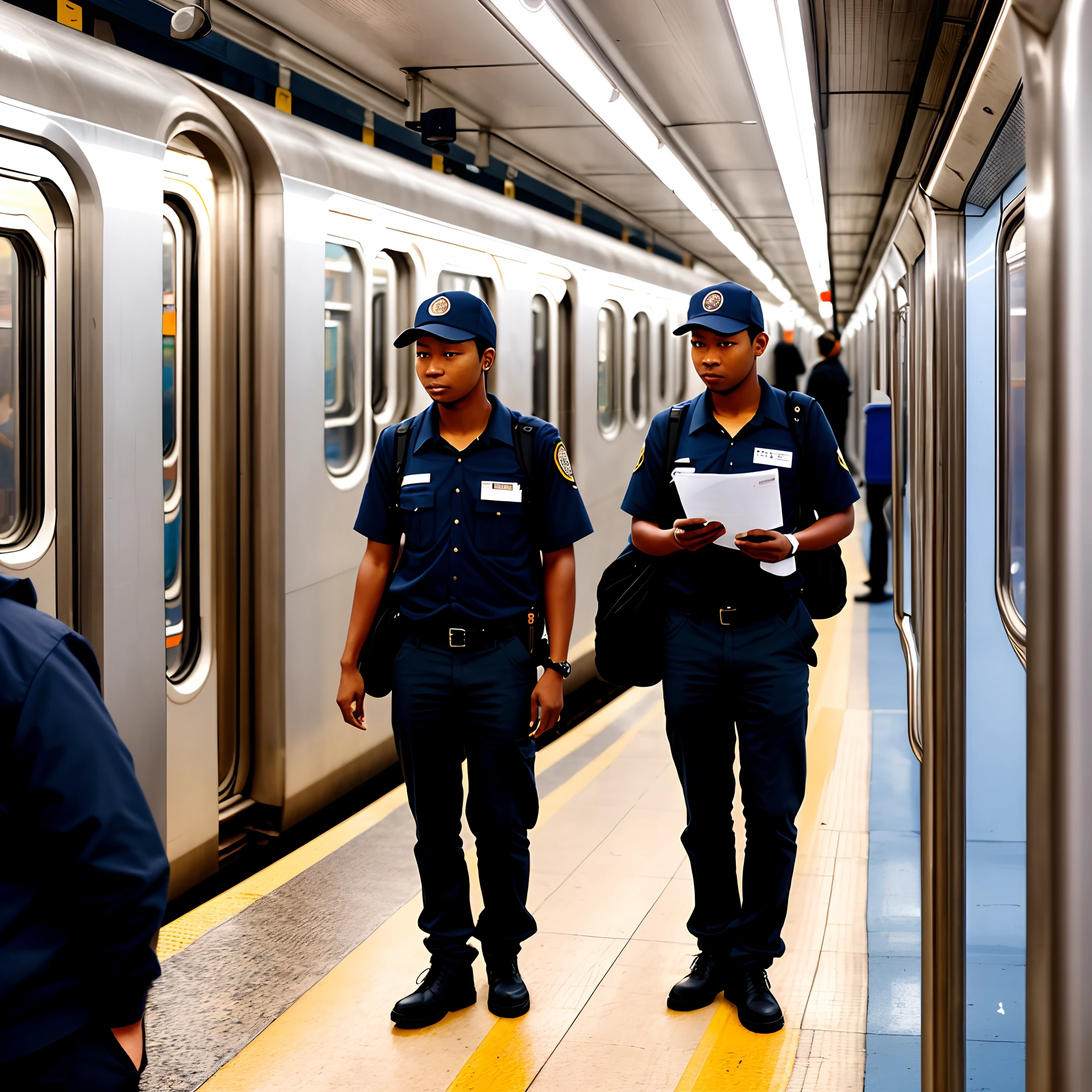 Rikka transit worker in New York City subway