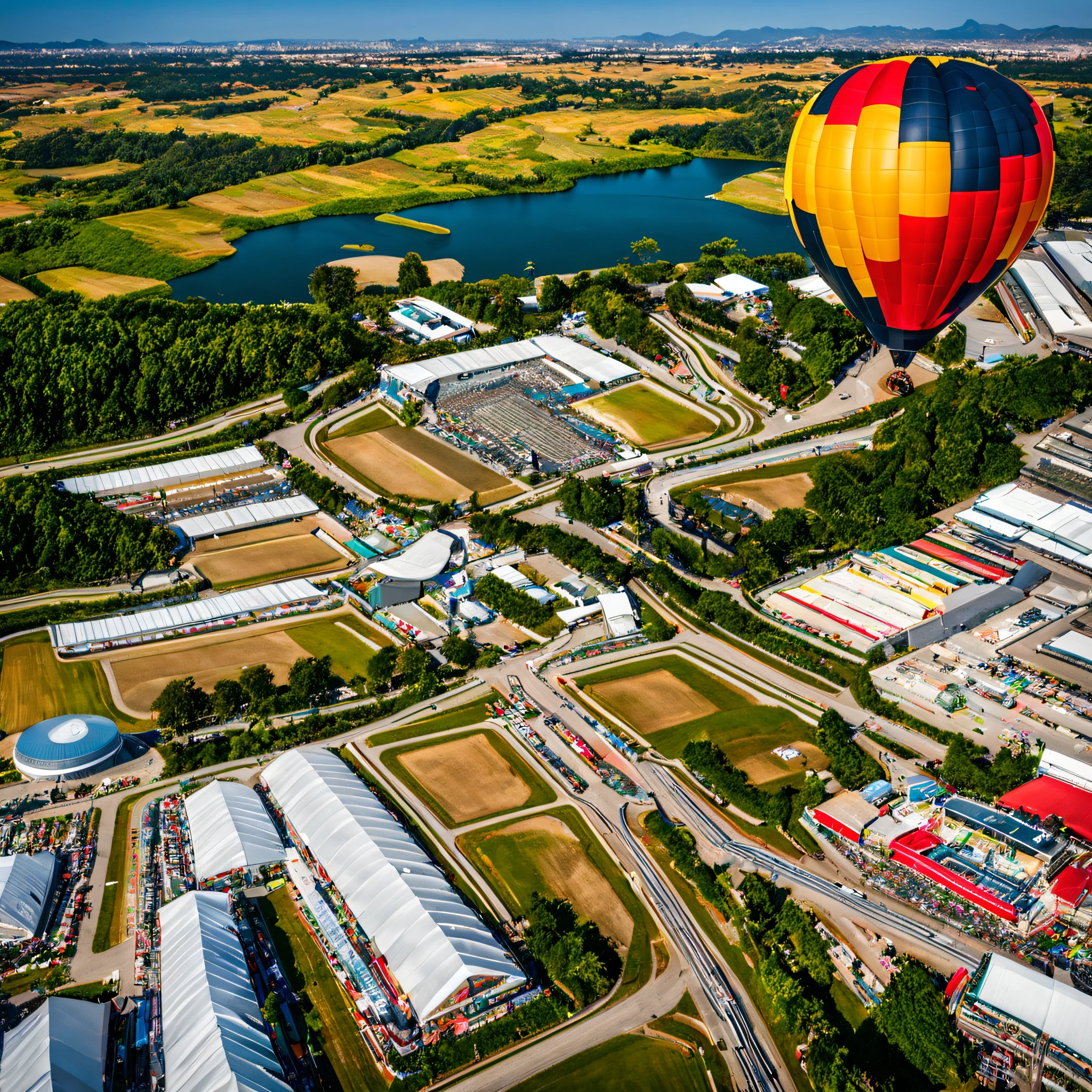 Hot air balloon Honda Grand Prix competition and venue