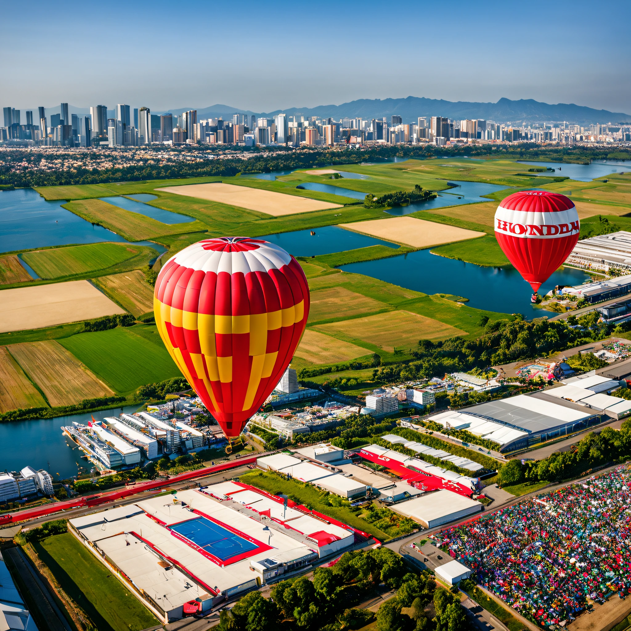 Hot air balloon Honda Grand Prix competition and venue