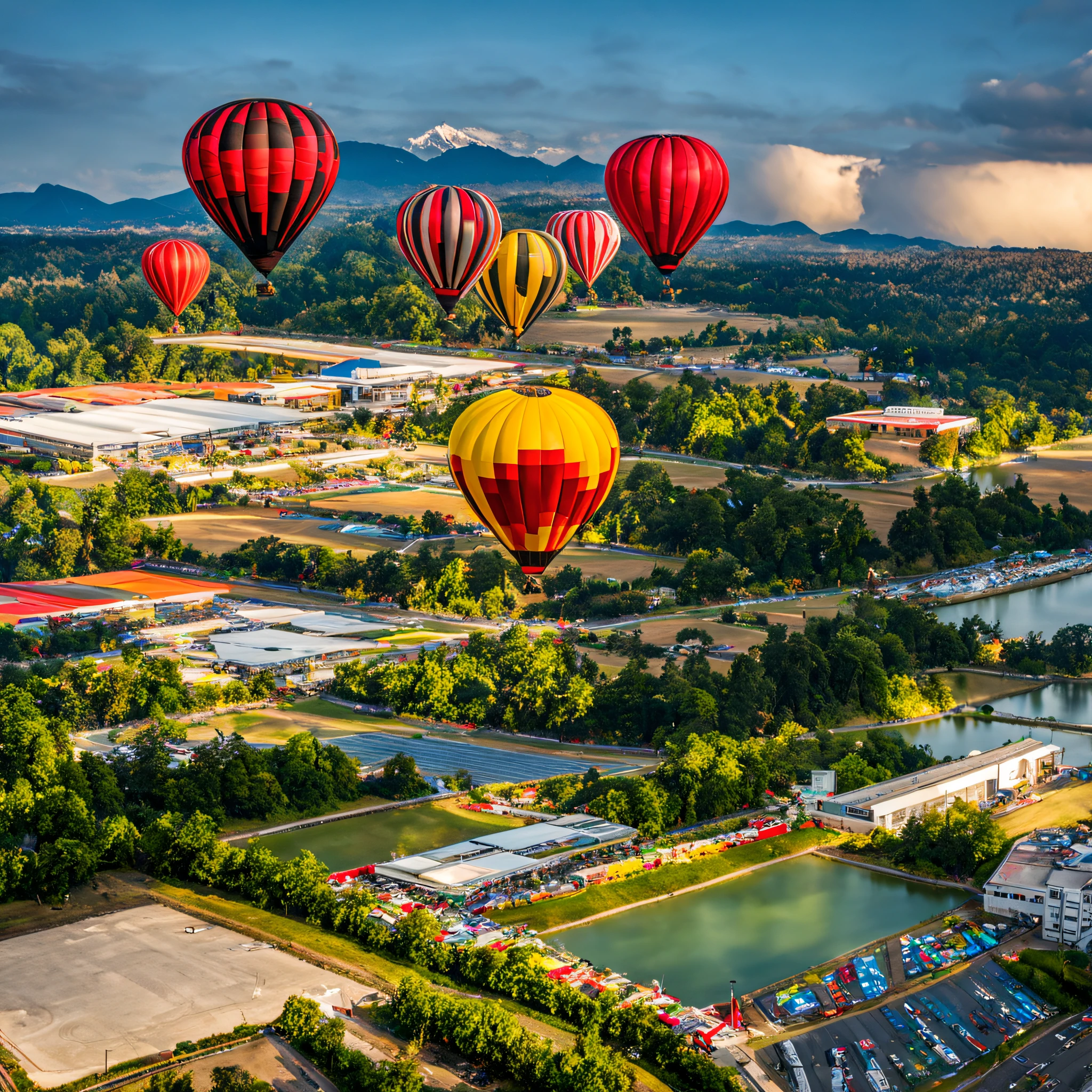 Hot air balloon Honda Grand Prix competition and venue