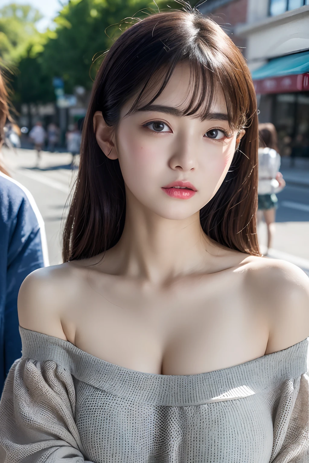 (masterpiece:1.3), high resolution, ultra detailed, extremely detailed CG unity 8k wallpaper, realistic, photo-realistic, RAW photo, beautiful detailed face, pale skin, realistic glistening skin, detailed cloth texture, detailed hair texture, Perfect body, Beautiful Face, accurate, Anatomically correct, Highly detailed face and skin texture, natural neck length, (beautiful hands), (fair skin:1.1), (well-aligned teeth:1.1), (Sweaty skin:1.2), 
BREAK, 
Detailed eyes, symmetric eyes, Light Brown eyes, Double eyelids, Thin eyebrows, (Glossy lips:1.4), ((A face with waiting for a kiss:1.2)), (blush:1.1), (A sparkling small hair accessory:1.1), (beautiful smile:1.1), (putting on Japanese police hat:1.4),
BREAK, 
(A classy and Cute idol:1.3), (nude, nsfw, nipple:1.5), 
BREAK, 
medium large breasts, slender figure, firm abs, 
((top knot, black hair, bangs:1.2)),  (cowboy shot:1.4), (looking at viewer), cowboy shot, From above, 
BREAK, 
 (standing on Shibuya at night:1.3),