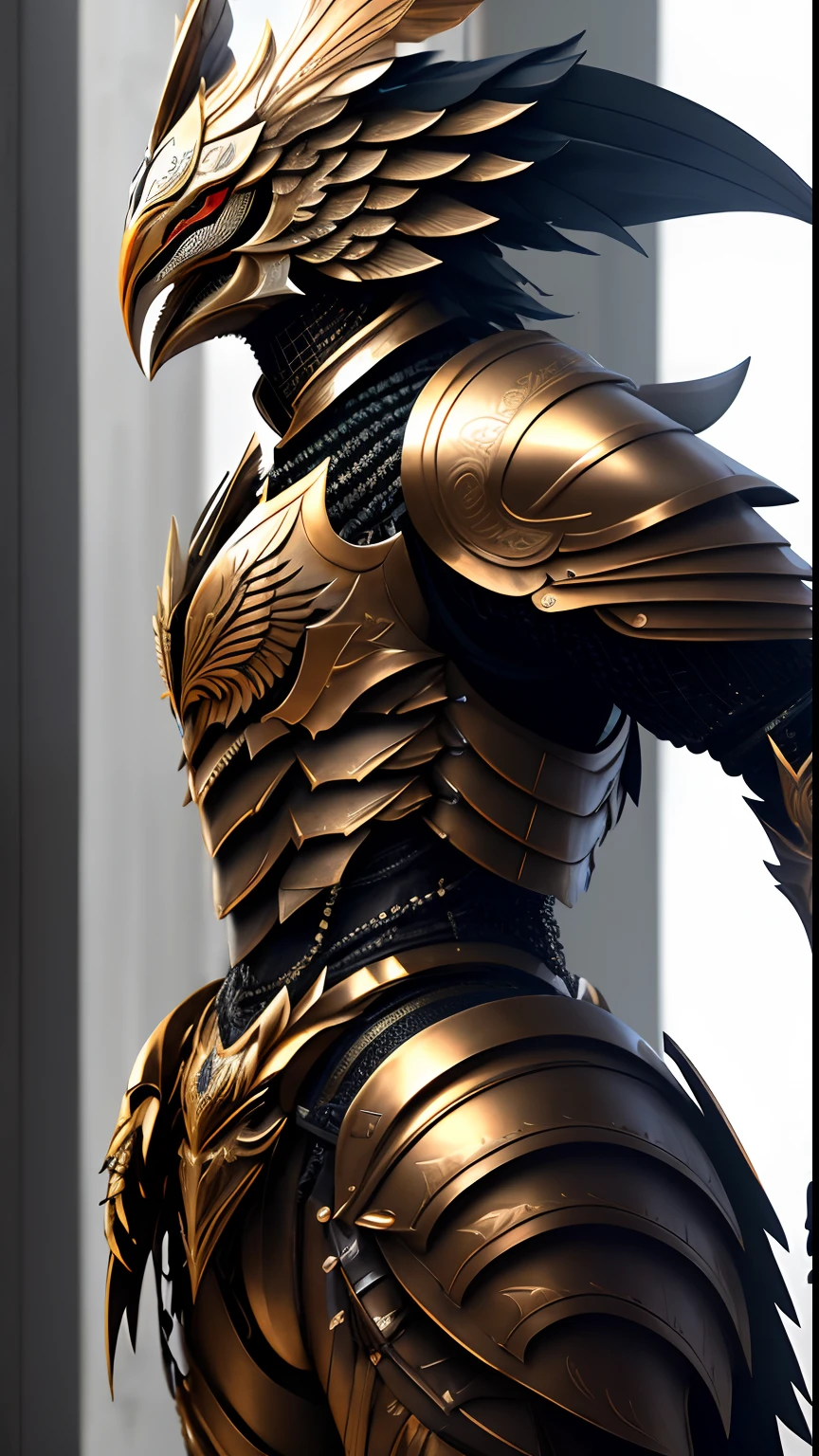 Animalrizz   ((garuda)) 10, masterpiece, highres, Absurd,photorealistic portrait, Parley_armature, Garuda in Armor ,Wear Parley_armature, Massive futuristic armor, running, move, Rocket propulsion,((from the side))