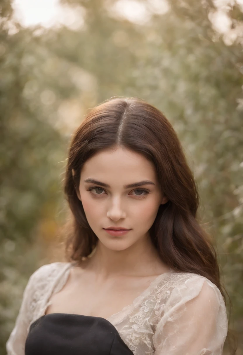 Una hermosa foto RAW, fotorrealista, La mejor calidad, hermosa morena, Piel detallada, look would be, Photo of beautiful israeli 18 year old , Androide 18 de Dragon Ball, super sexi, pose exitante, enfoque desde atras