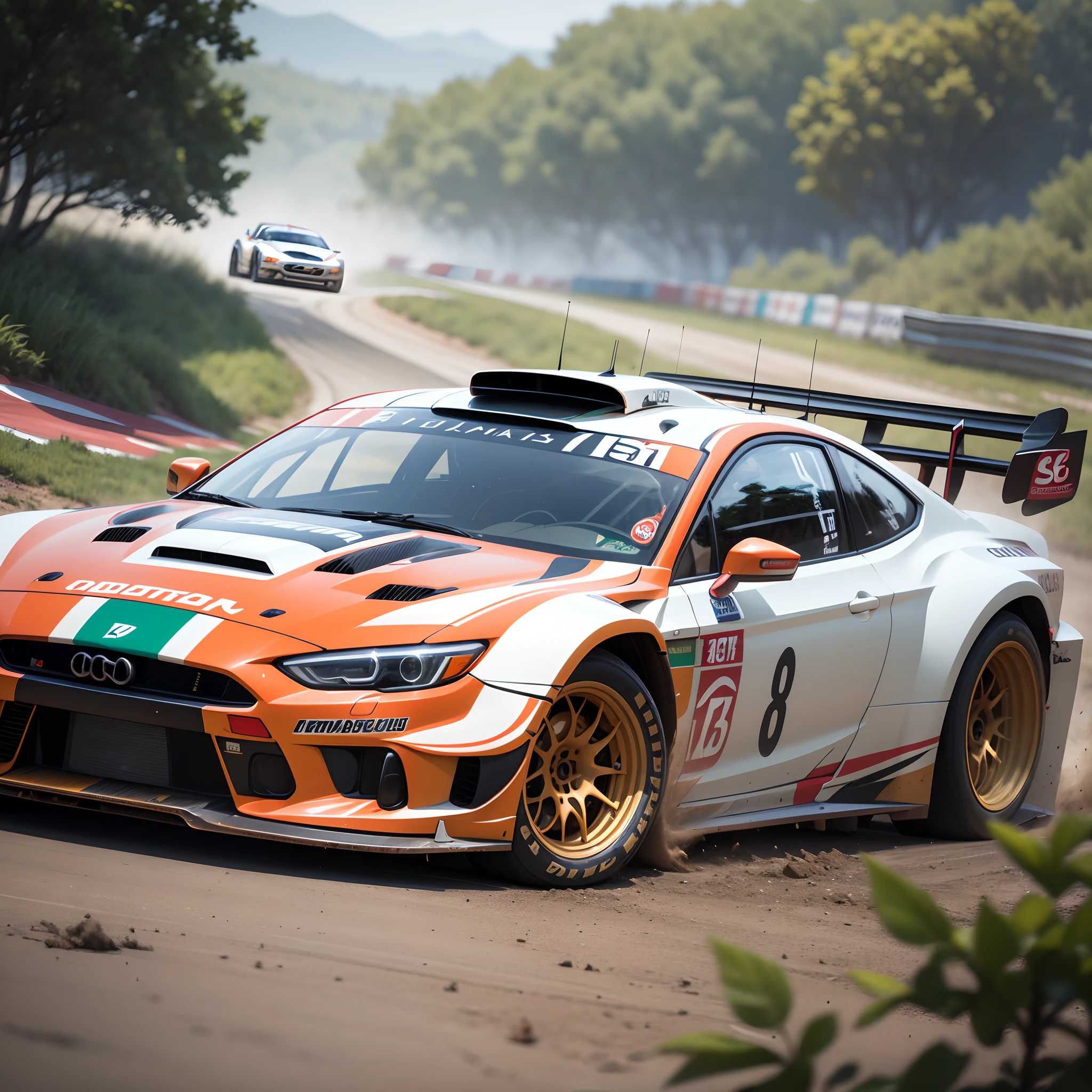 Sci-Fi Cinematic drifting rally car --auto --s2