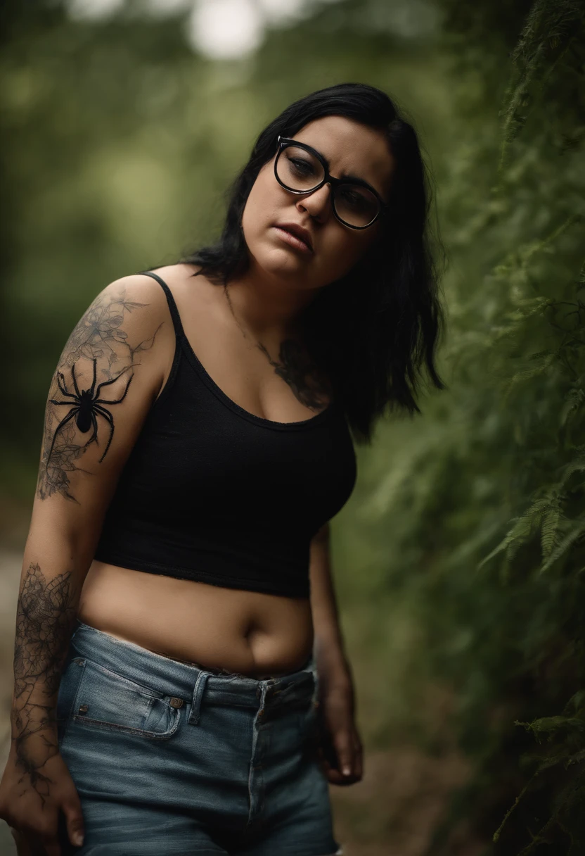 Masterwork, best quality, a photo from the TinyTits subreddit with (film grain) of a nude woman with perfect breasts and rainbow hair, lots of tattoos, in the forest <lora:sceneEmoAesthetic2010_scenev10:0.6>, (realistic face, perfect eyes, perfect face:1.1), makeup, heavy eyeliner, wearing glasses, (night:1.2), bad flash, Instantphoto, filmg, <lora:INSPHOT:0.6> <lora:FilmG2:0.7> <lora:lowra_v10:1>