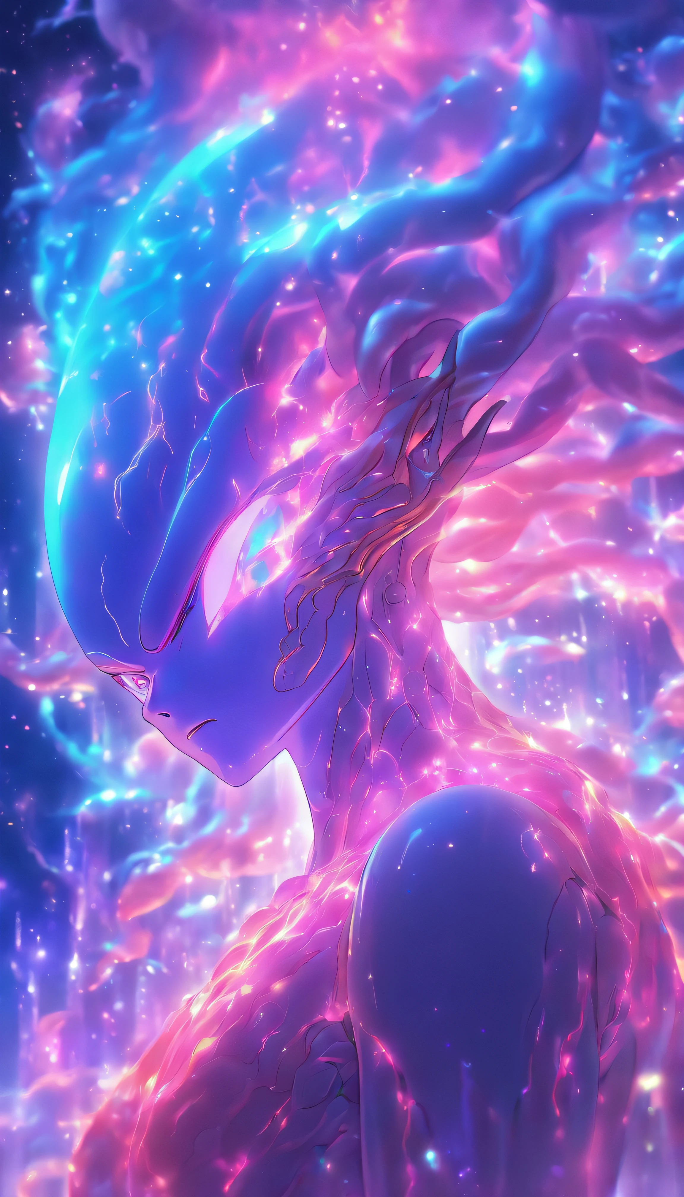 Translucent ethereal aliens, highly detailed surreal vfx,oc rendered,