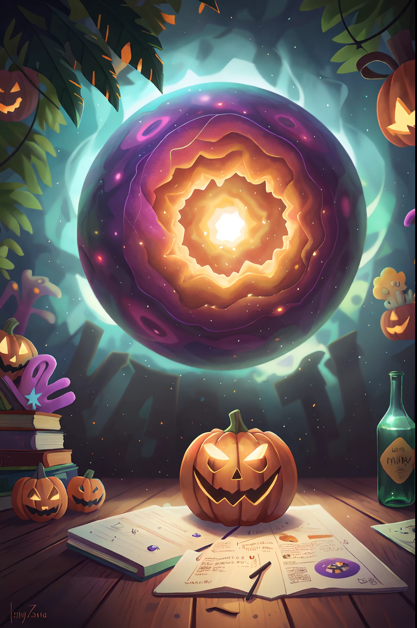joyous,Halloween,Color,Originality,sci-fy,4K,supernova. Unreal Engine 5, Cinematic, Color grading, SpongeBob SquarePants works, Ultra-wide angle, Depth of field, Hyper-detailed, beautifully color-coded, insanely details, Intricate details, beautifully color-graded, illusory engine, editorial photography , photoshoot, Shot on 70mm lense, Depth of field, degrees of freedom, 32K, Hyper-Resolution,Signature pad,Intermediate distillation