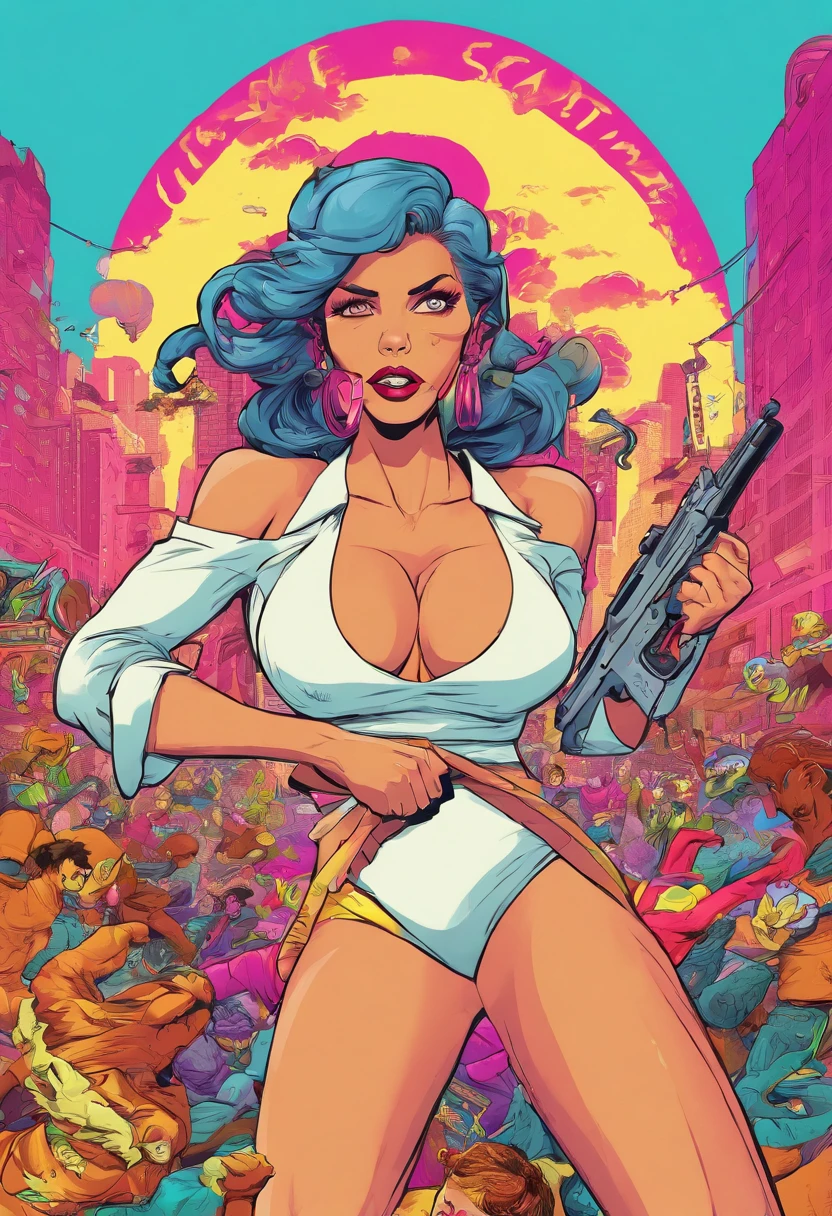 mujer de blanco fantasmal