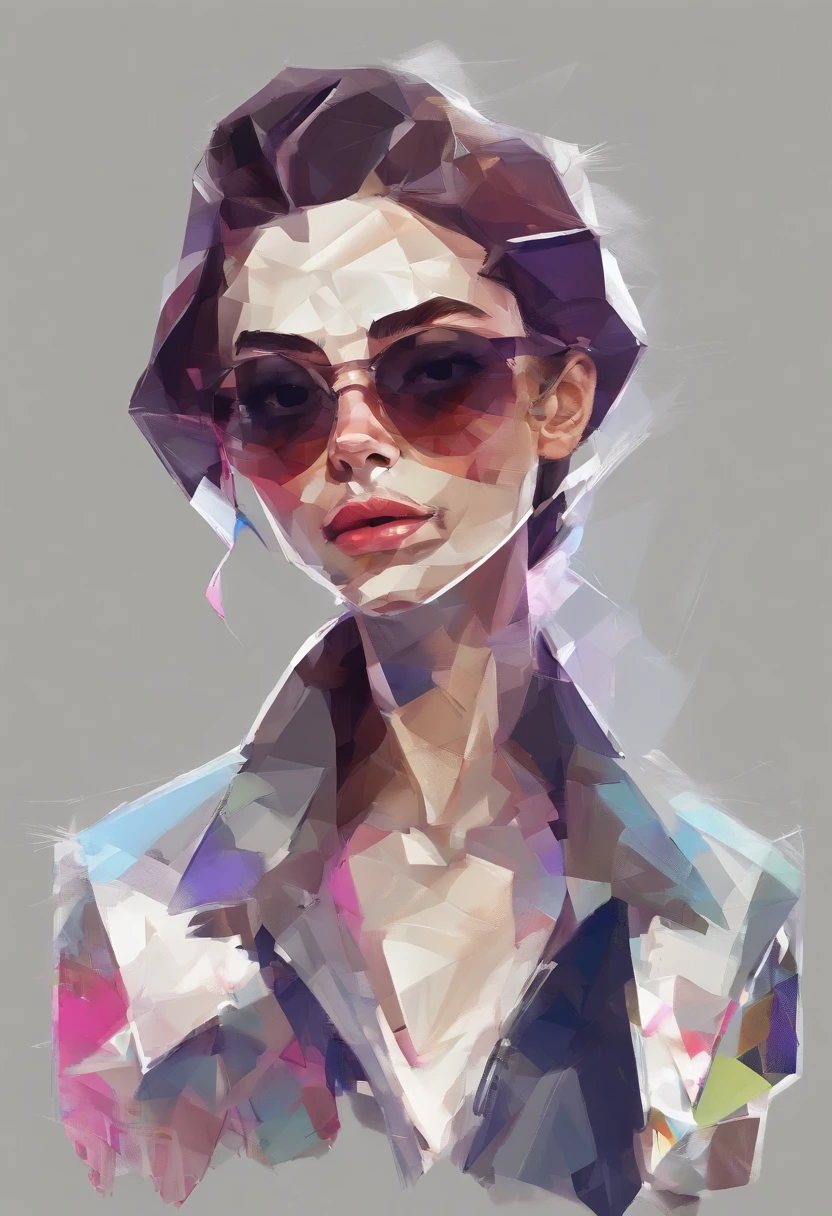 Perfect alignment, Jacket zombie ager,crystal vases,Rose flower, Wearing sunglasses, cheerfulness, Standing position, Abstract beauty, Centered, Looking at the camera, Facing the camera, nearing perfection, Dynamic, Highly detailed, smooth, Sharp focus, 8K, high definition resolution, illustration, Art by Carne Griffiths and Wadim Kashin,Dark underdraft