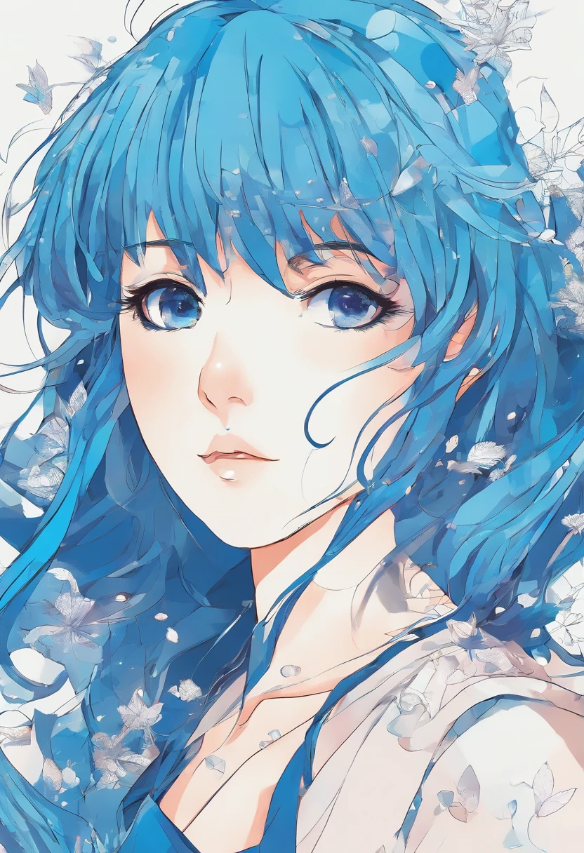 Blue anime girl