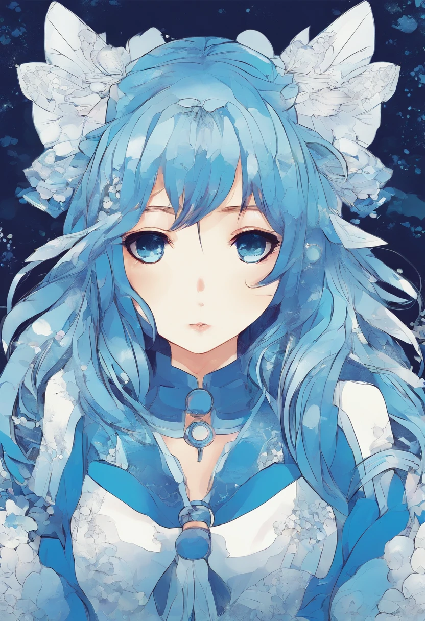 Blue anime girl