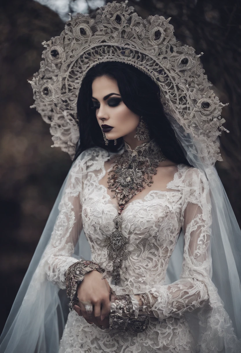 mujer vestida de blanco, cerca de rio, sangre, mexican