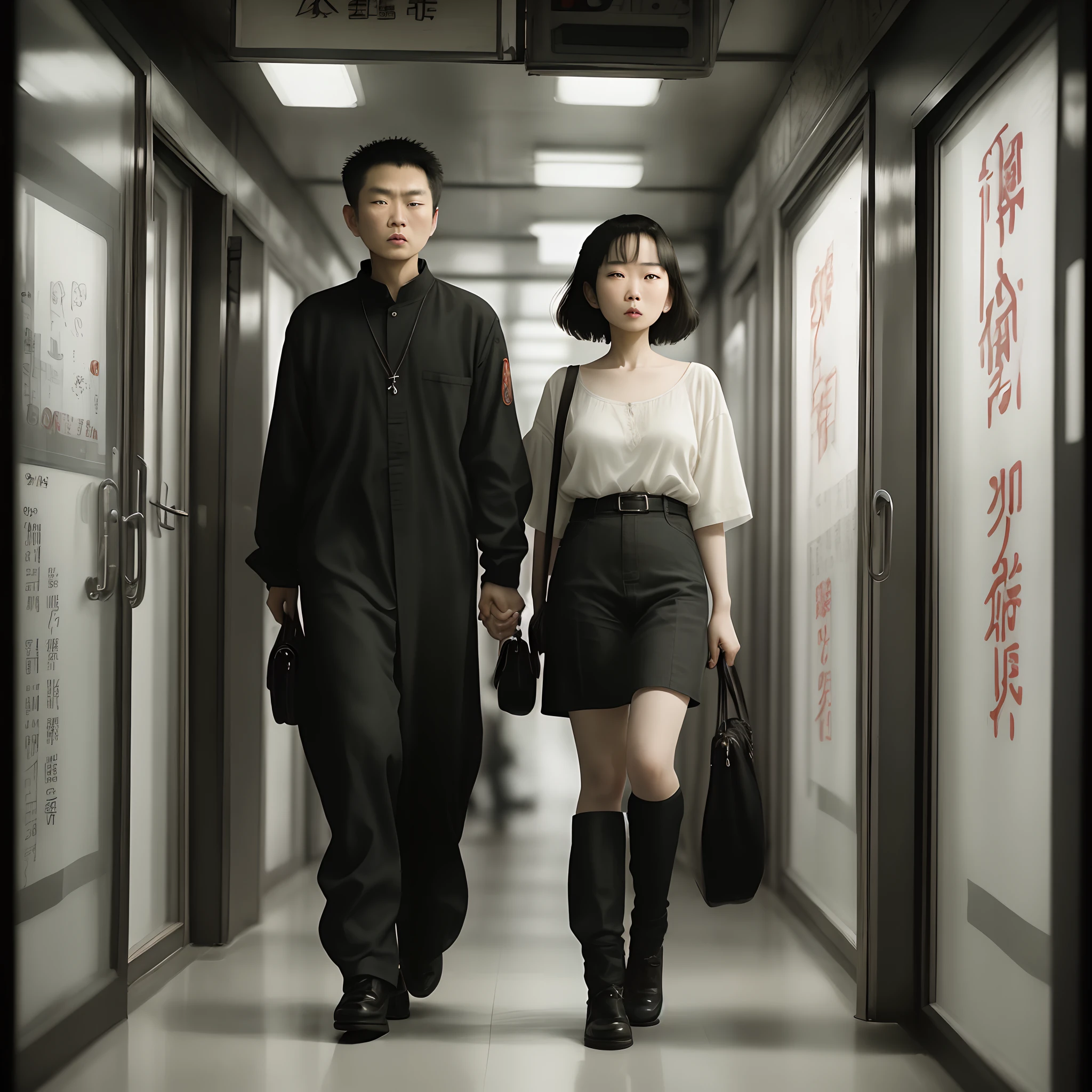 Female character in a wong kar-wai film