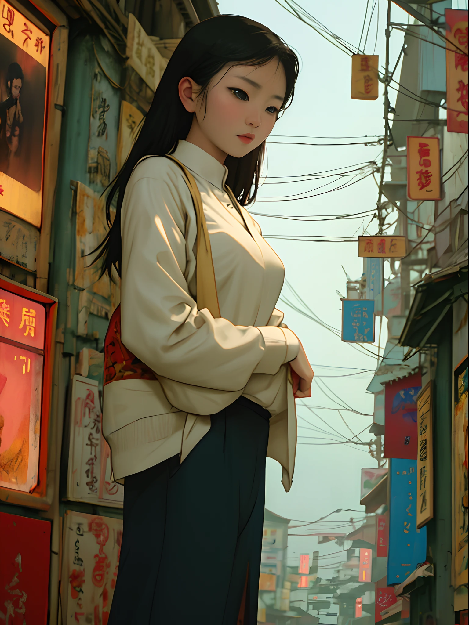Mongolian young female character in wong Kar-wai film