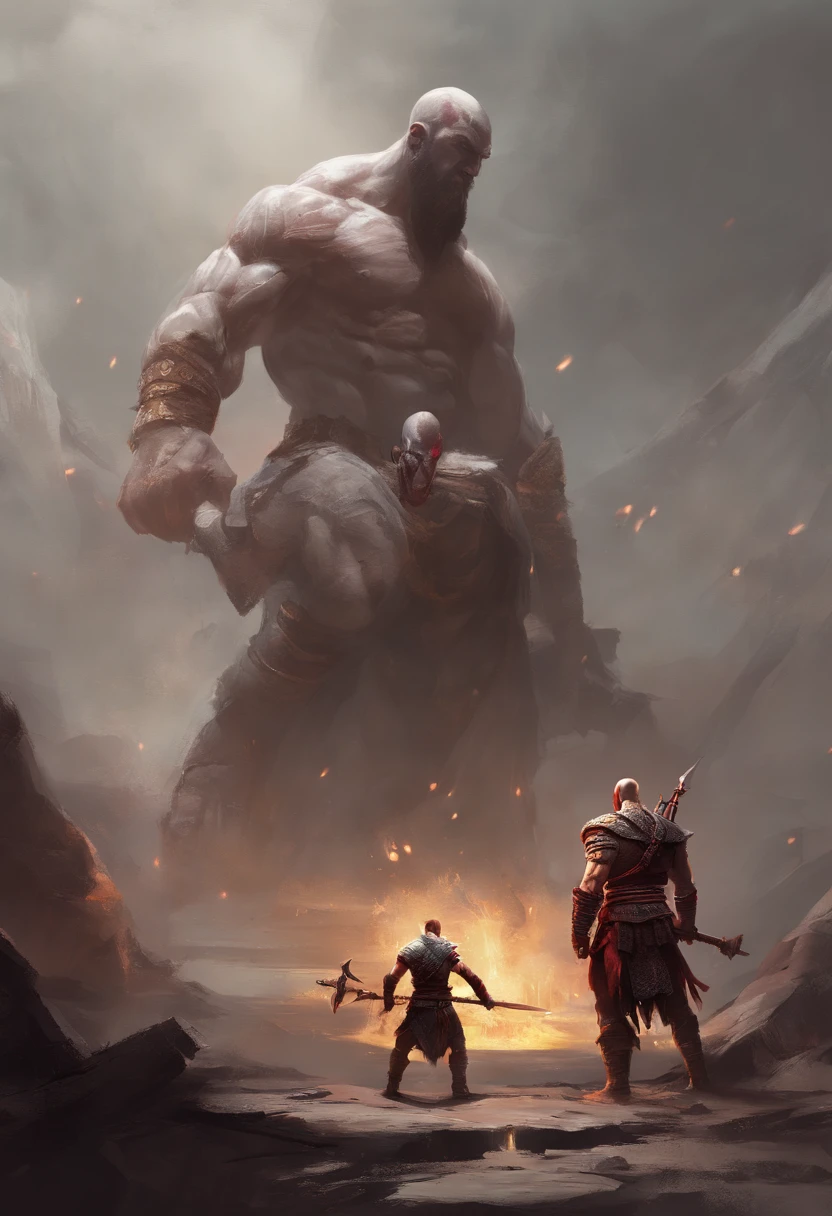God of War Kathode and his son Fight Tor