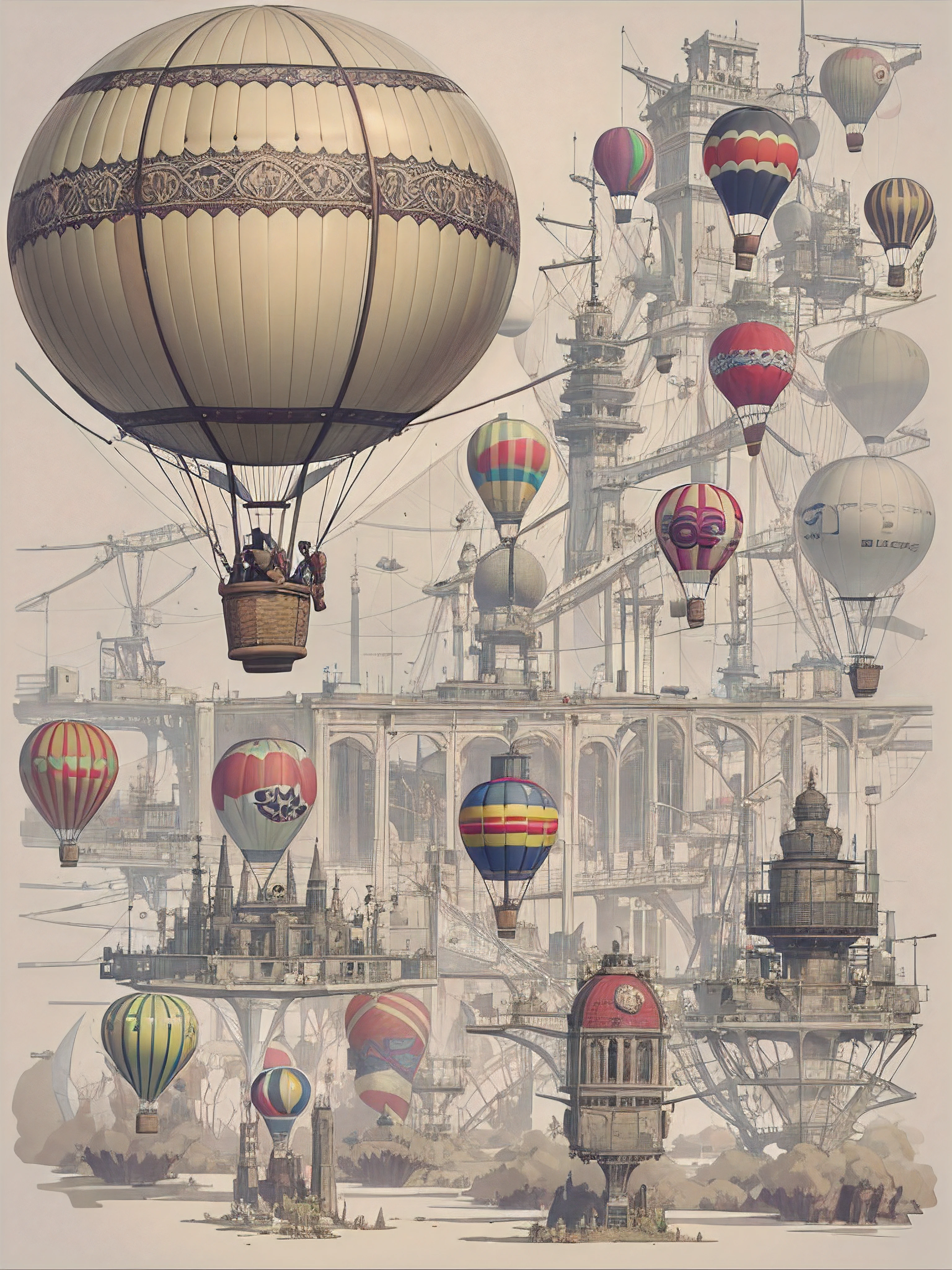 mechanical hot air balloon