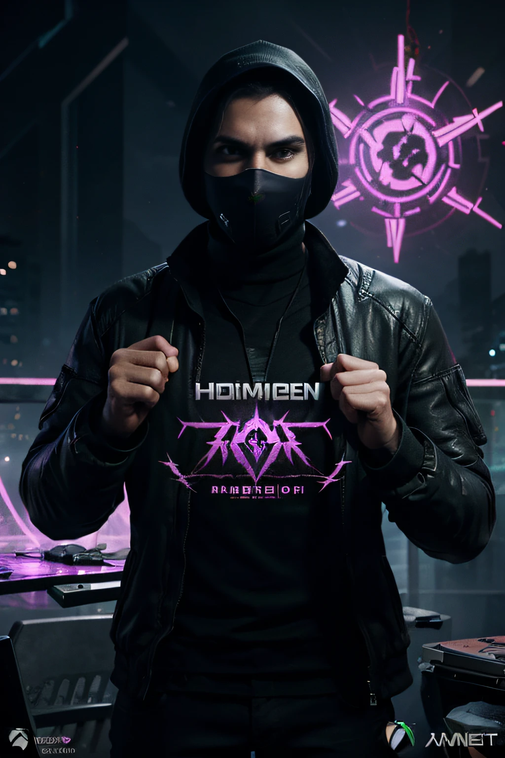 generate a xbox cover for a new prototype game,amnesiac shapeshifter named Alex Mercer as he attempts to stop an outbreak of a virus called Blacklight in Manhattan